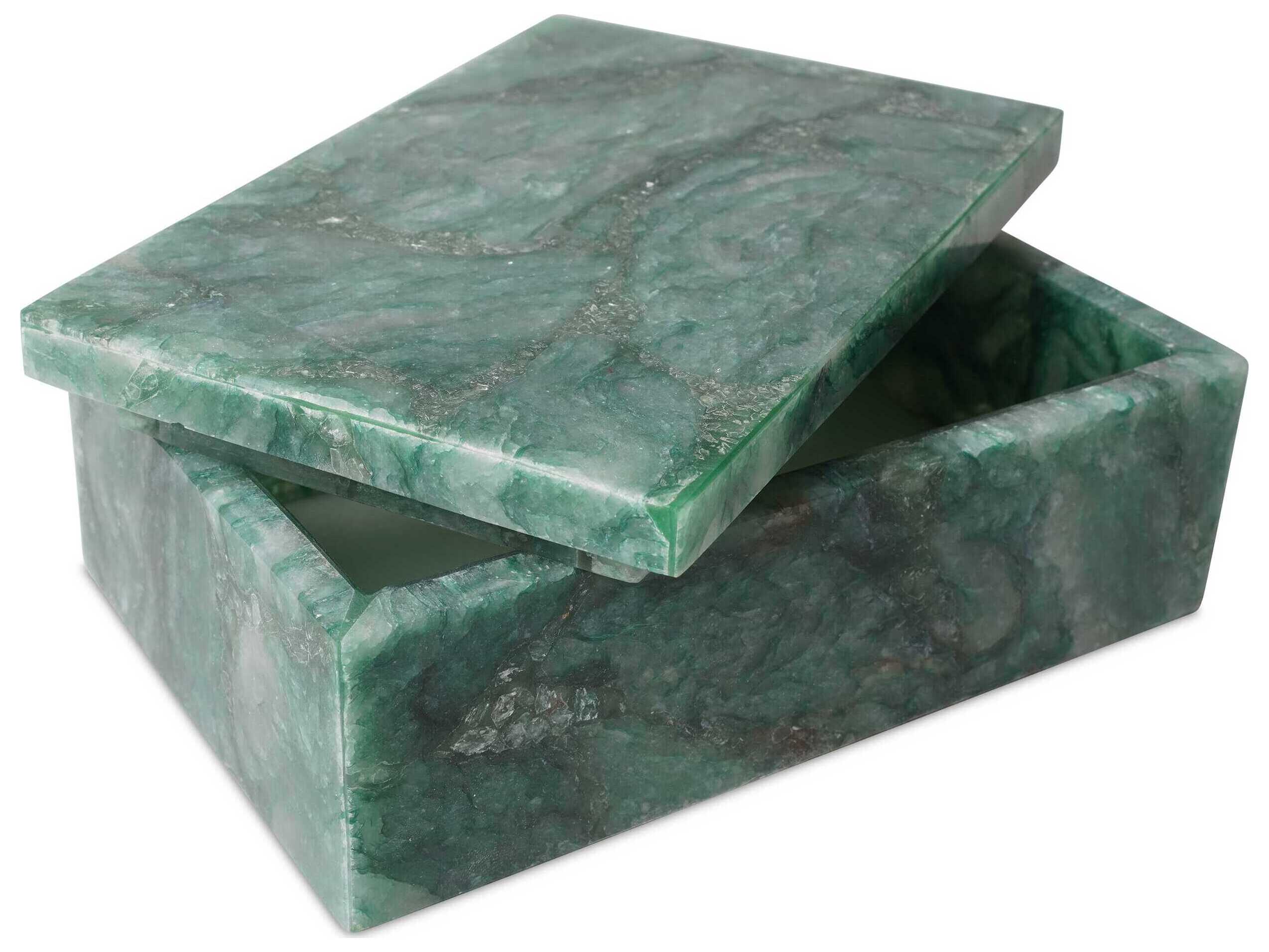 Currey & Company Green Aventurine Box