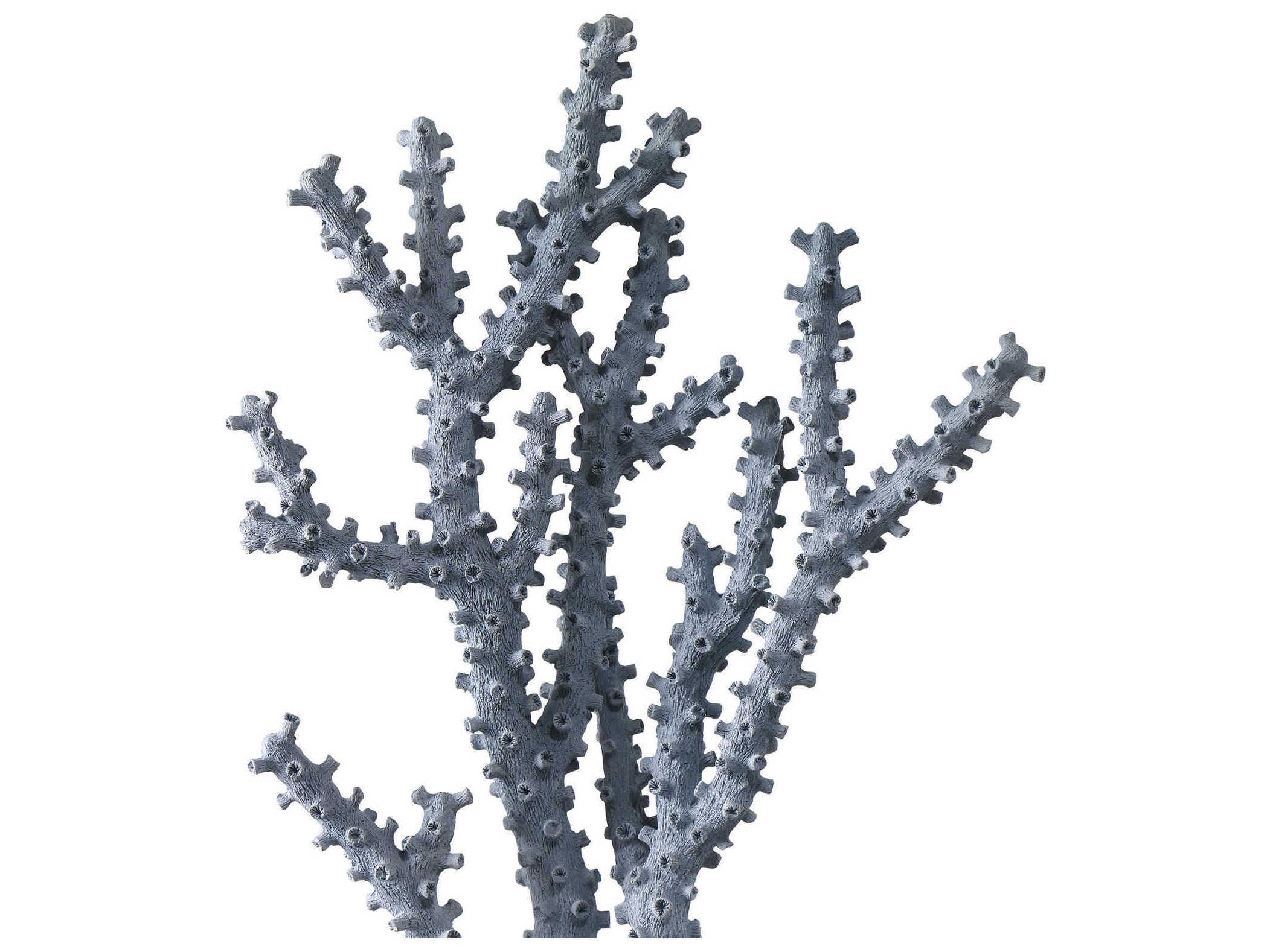 Currey & Company Blue Coral Sculpture Set of 2