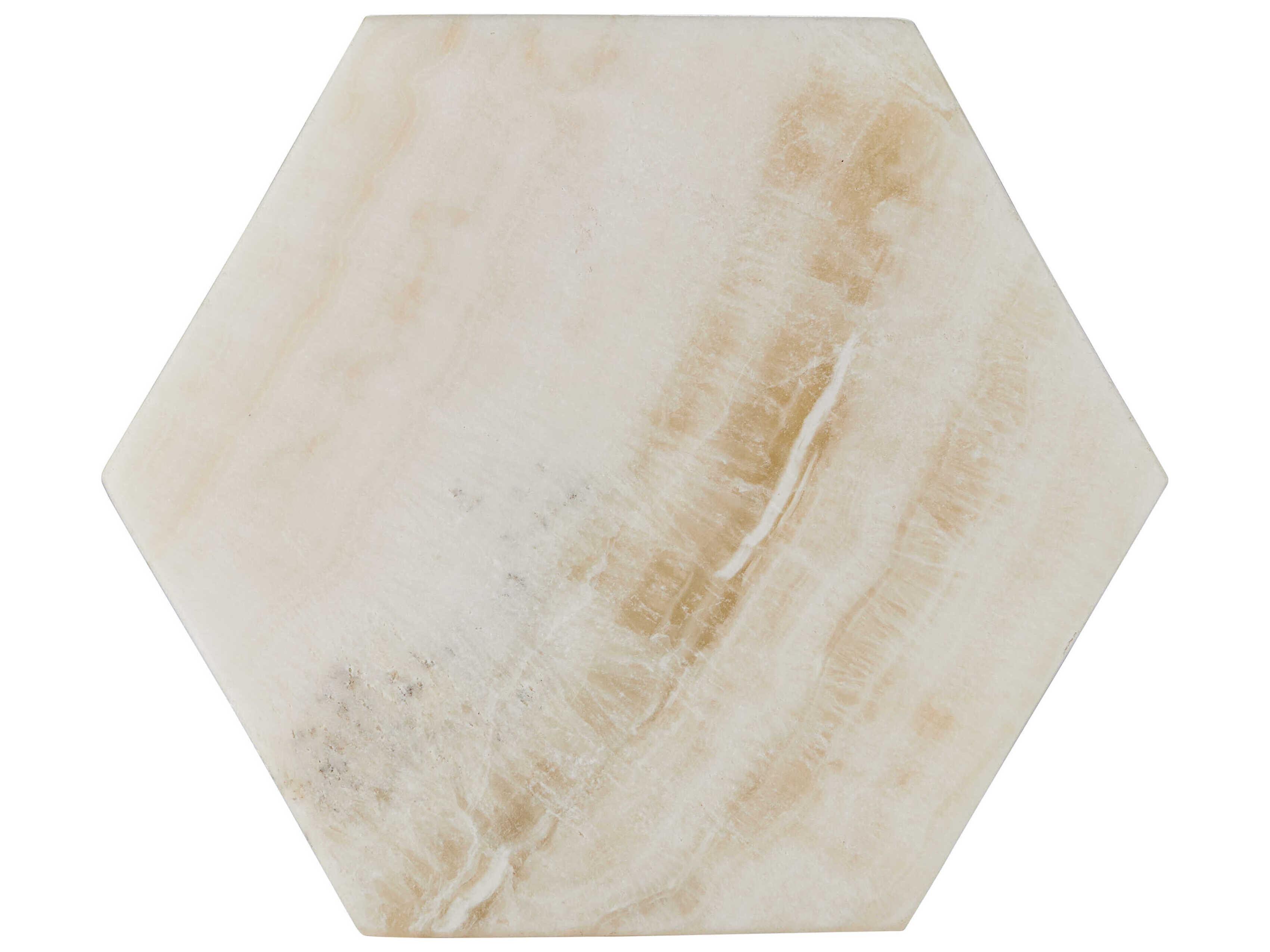 Currey & Company Arco Onyx Hexagon Box