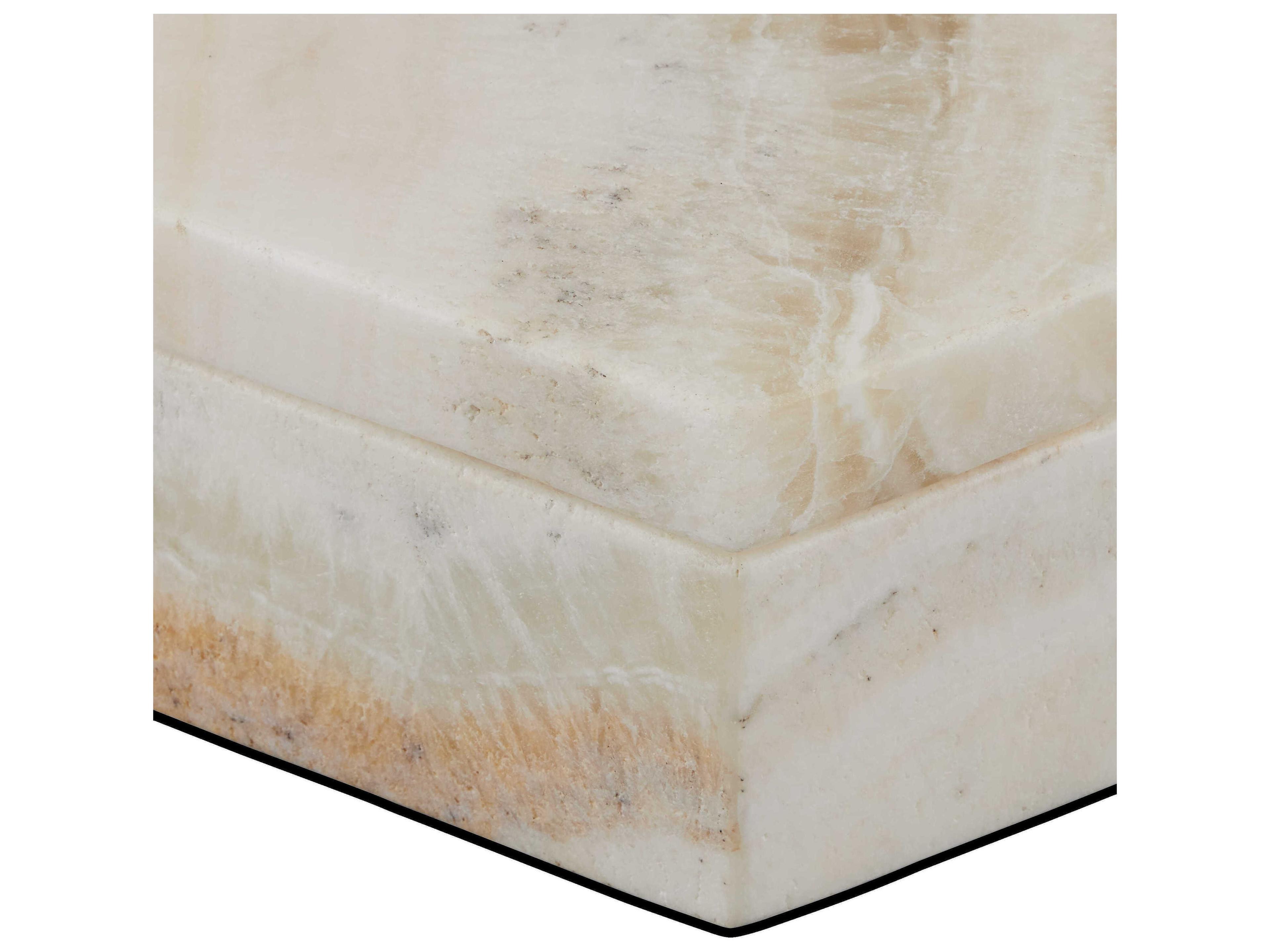 Currey & Company Arco Onyx Hexagon Box