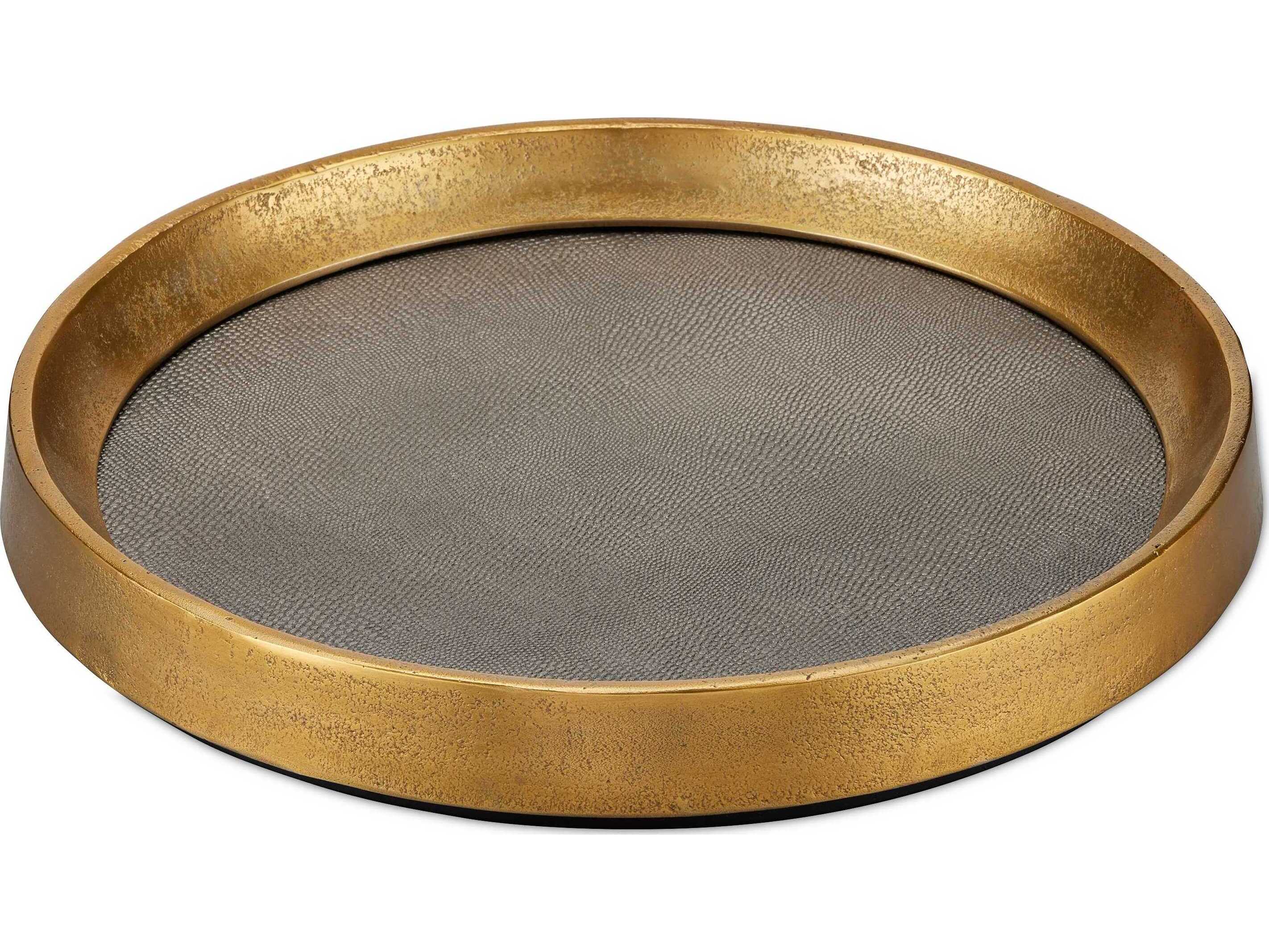 Currey & Company Tanay Round Serving Tray