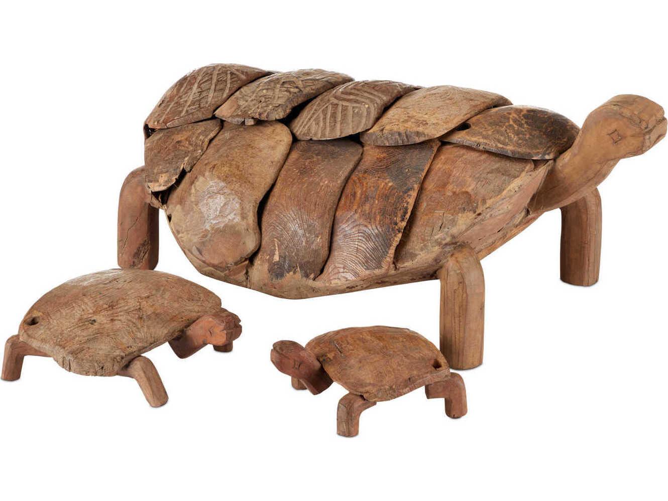 Currey & Company Turtle Sculpture Set of 3