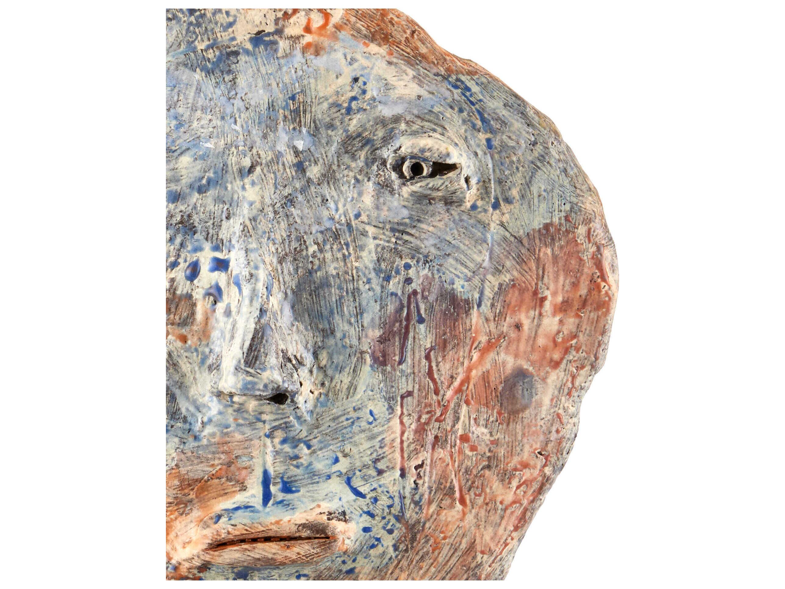 Currey & Company Artisan Face Disc Sculpture