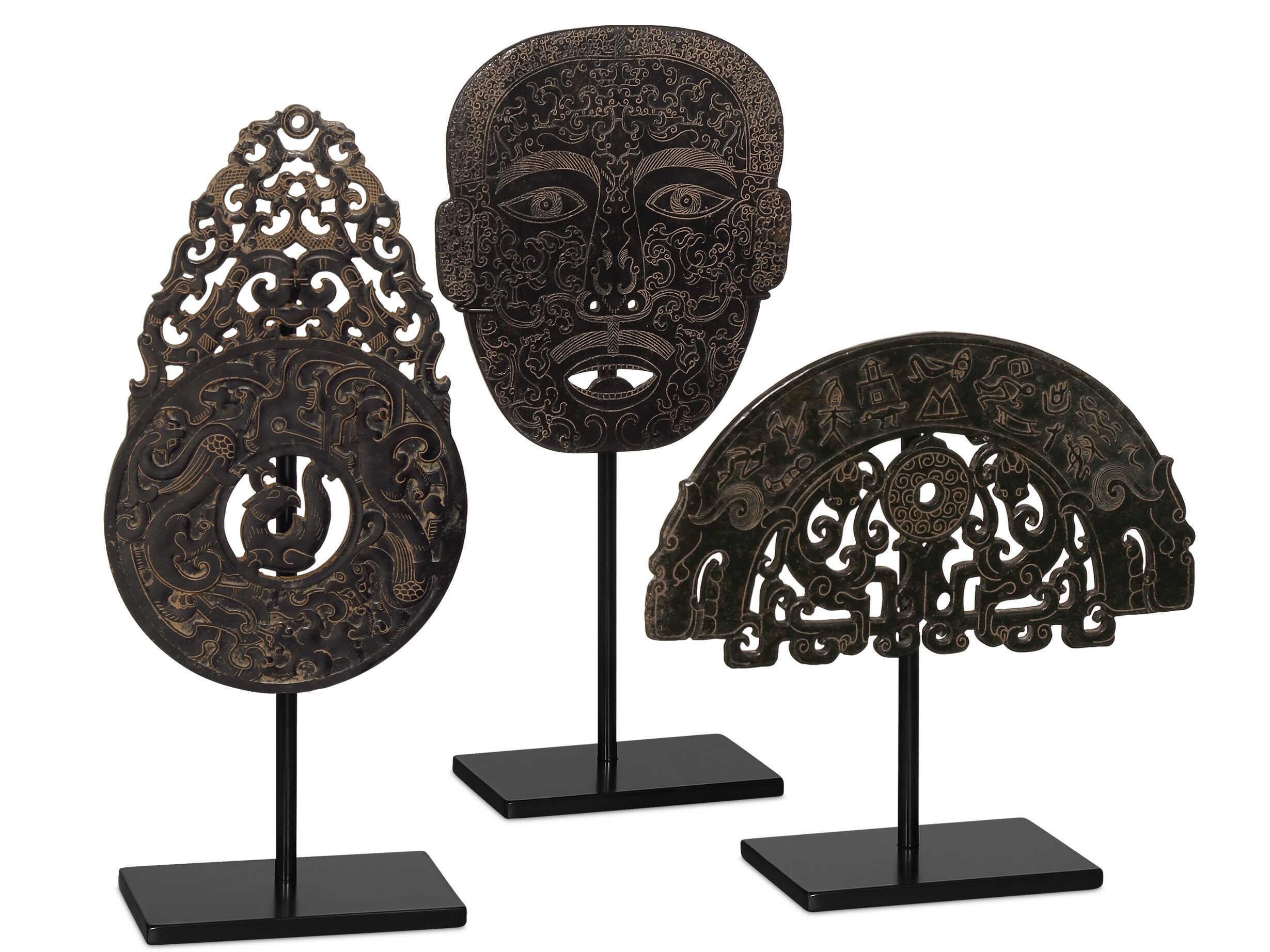 Currey & Company Han Dynasty Jade Symbol