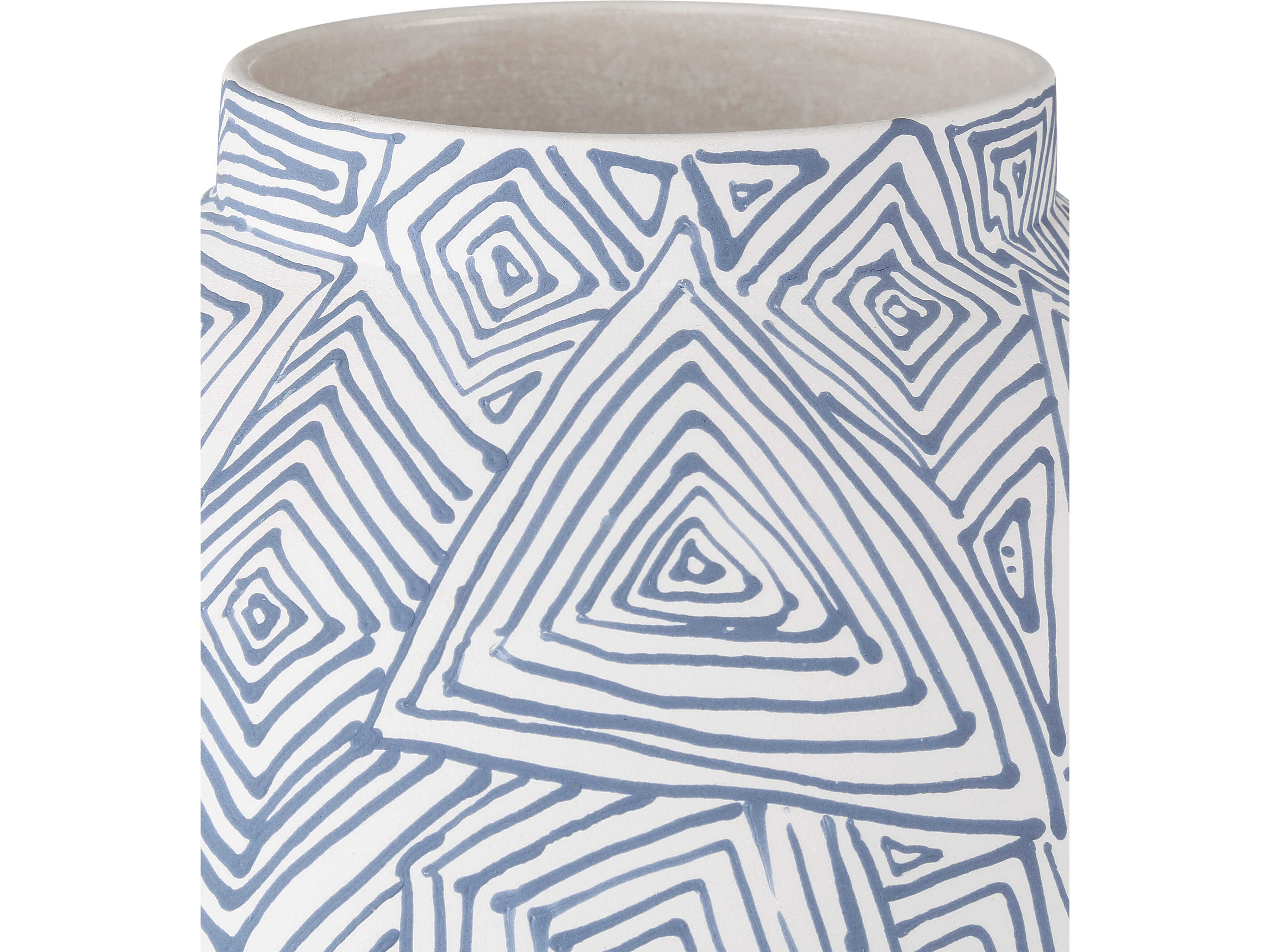 Currey & Company Blue White Vase