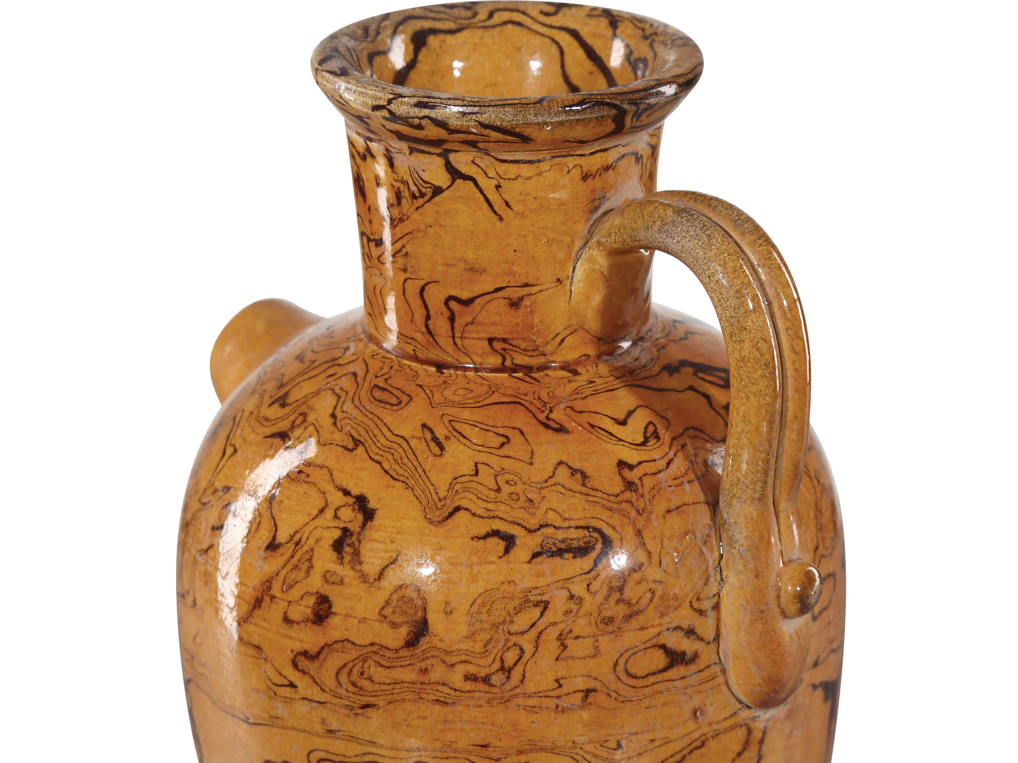 Currey & Company Romulus Yellow Brown Vase Set of 5