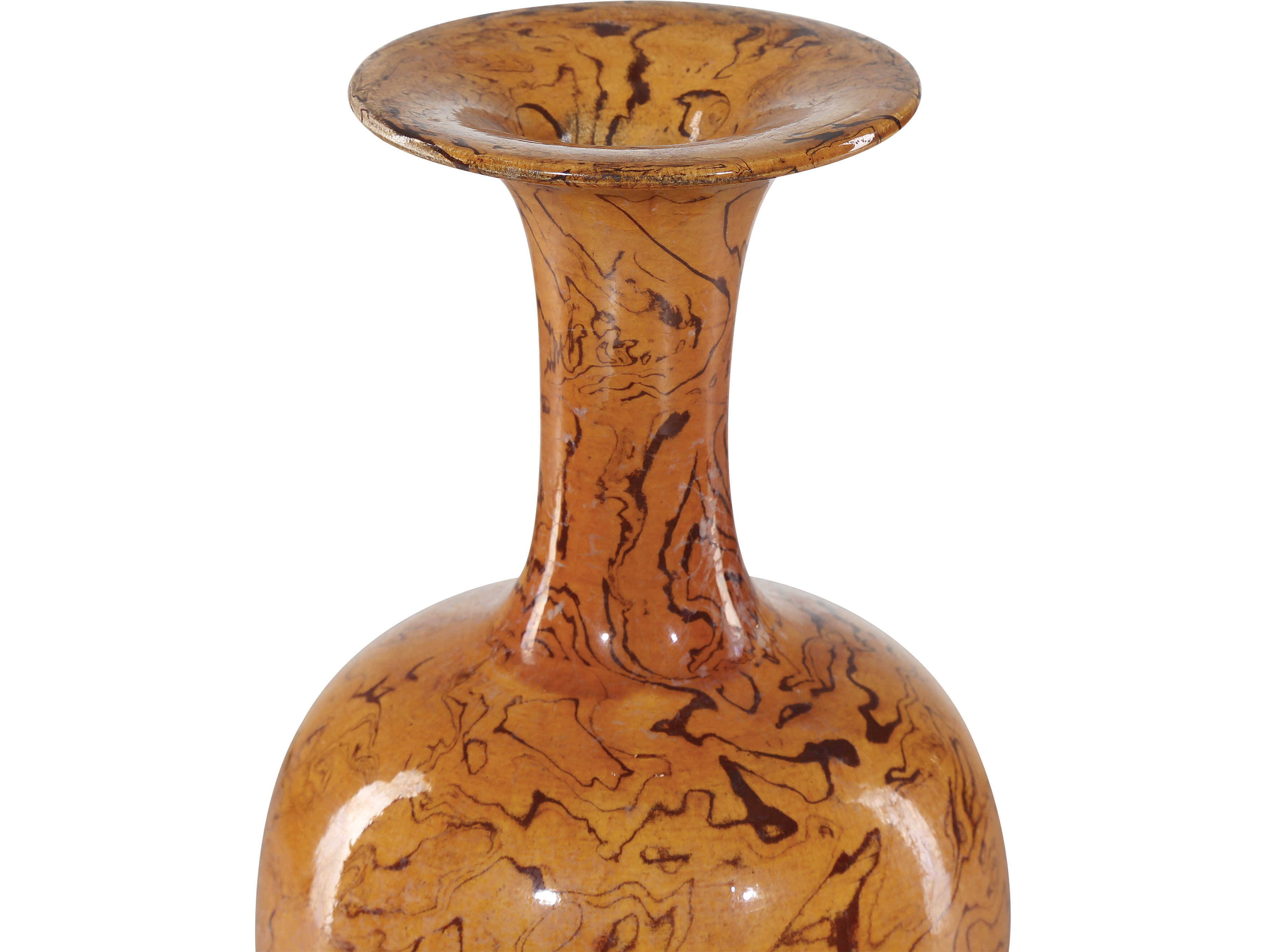 Currey & Company Romulus Yellow Brown Vase Set of 5