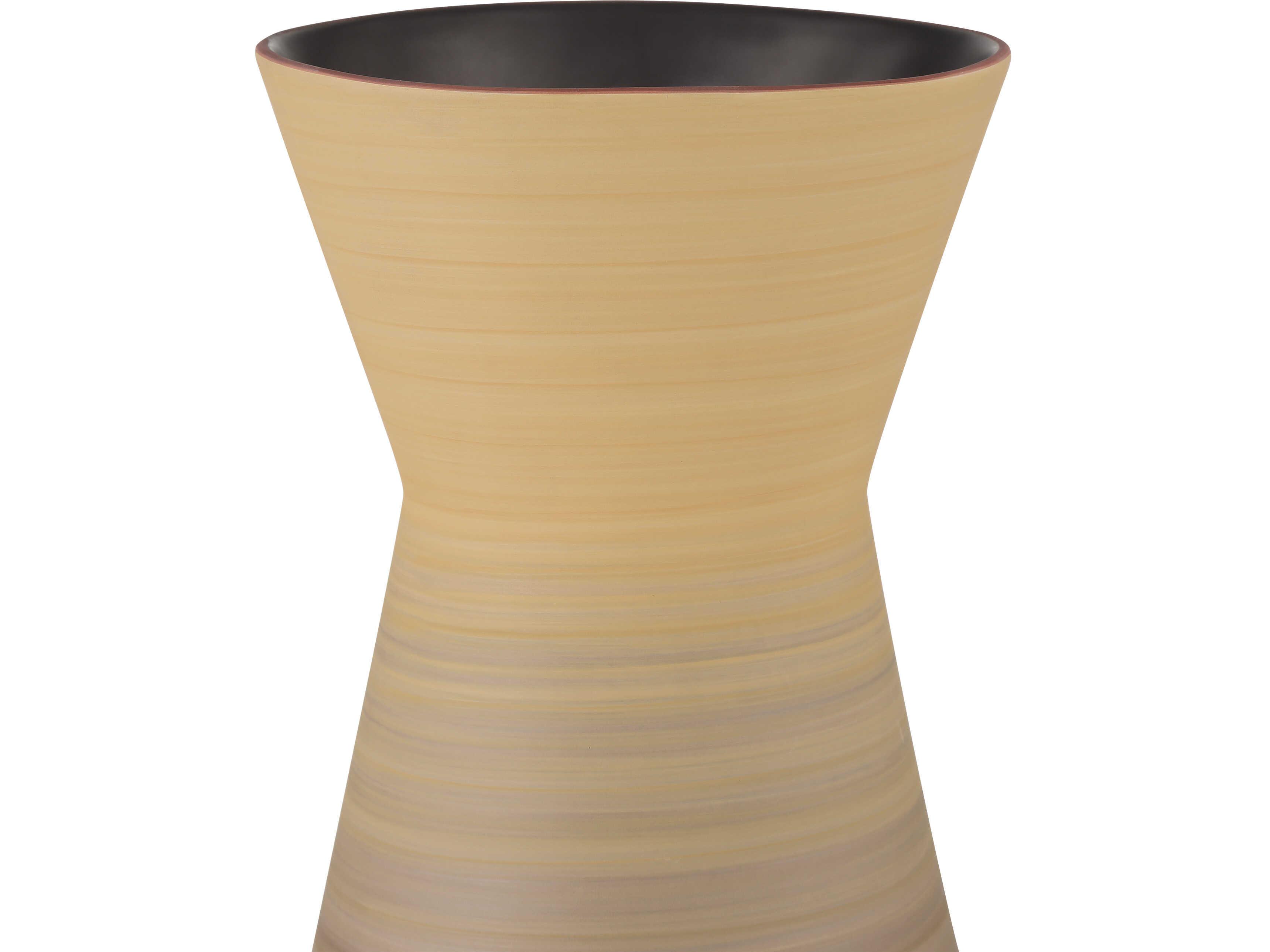 Currey & Company Happy 80's Red / Yellow Vase Set of 2