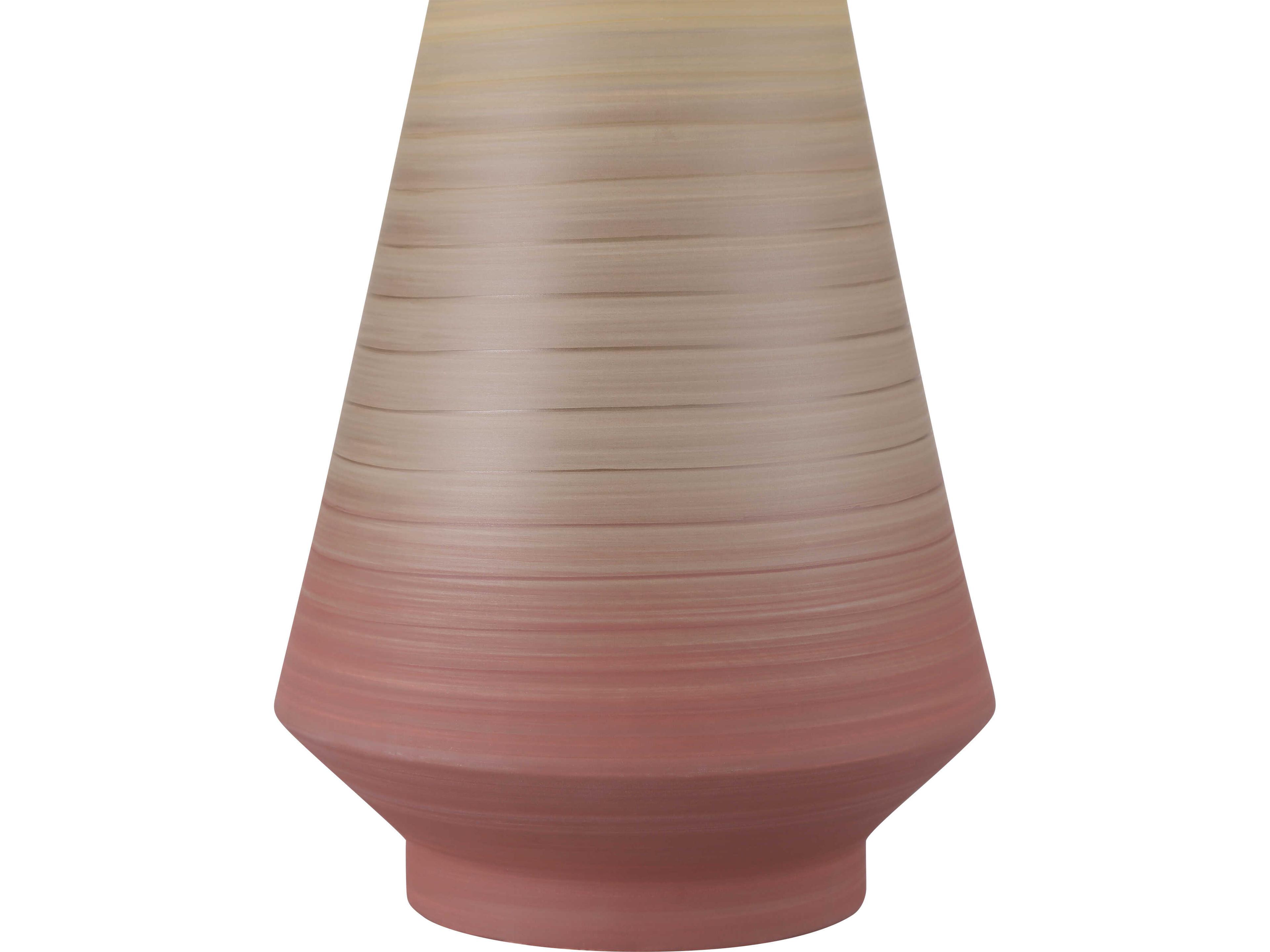 Currey & Company Happy 80's Red / Yellow Vase Set of 2