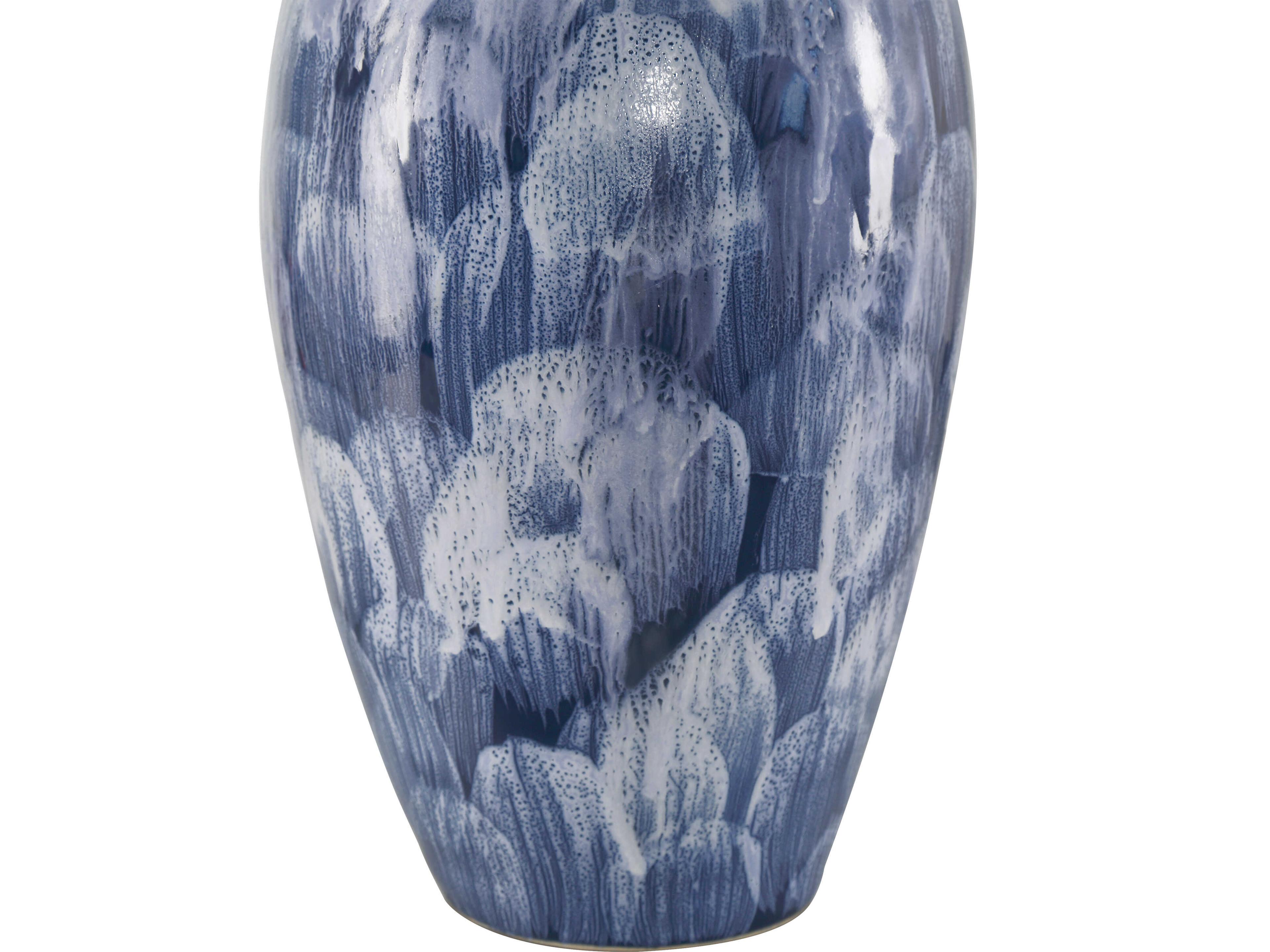 Currey & Company Pallas Blue White Vase Set of 2