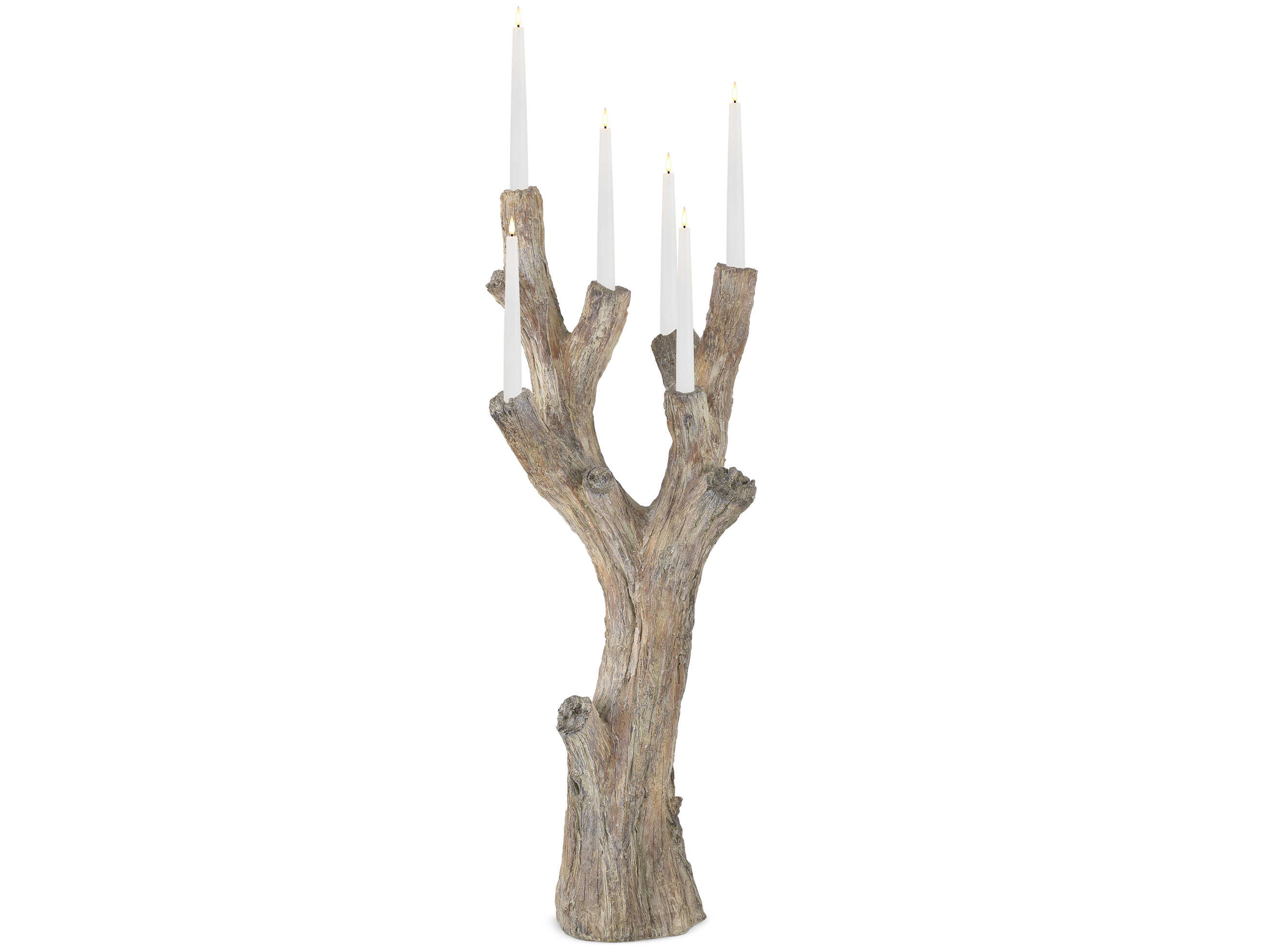 Currey & Company Dark Brown Rafaela Flameless Candelabra