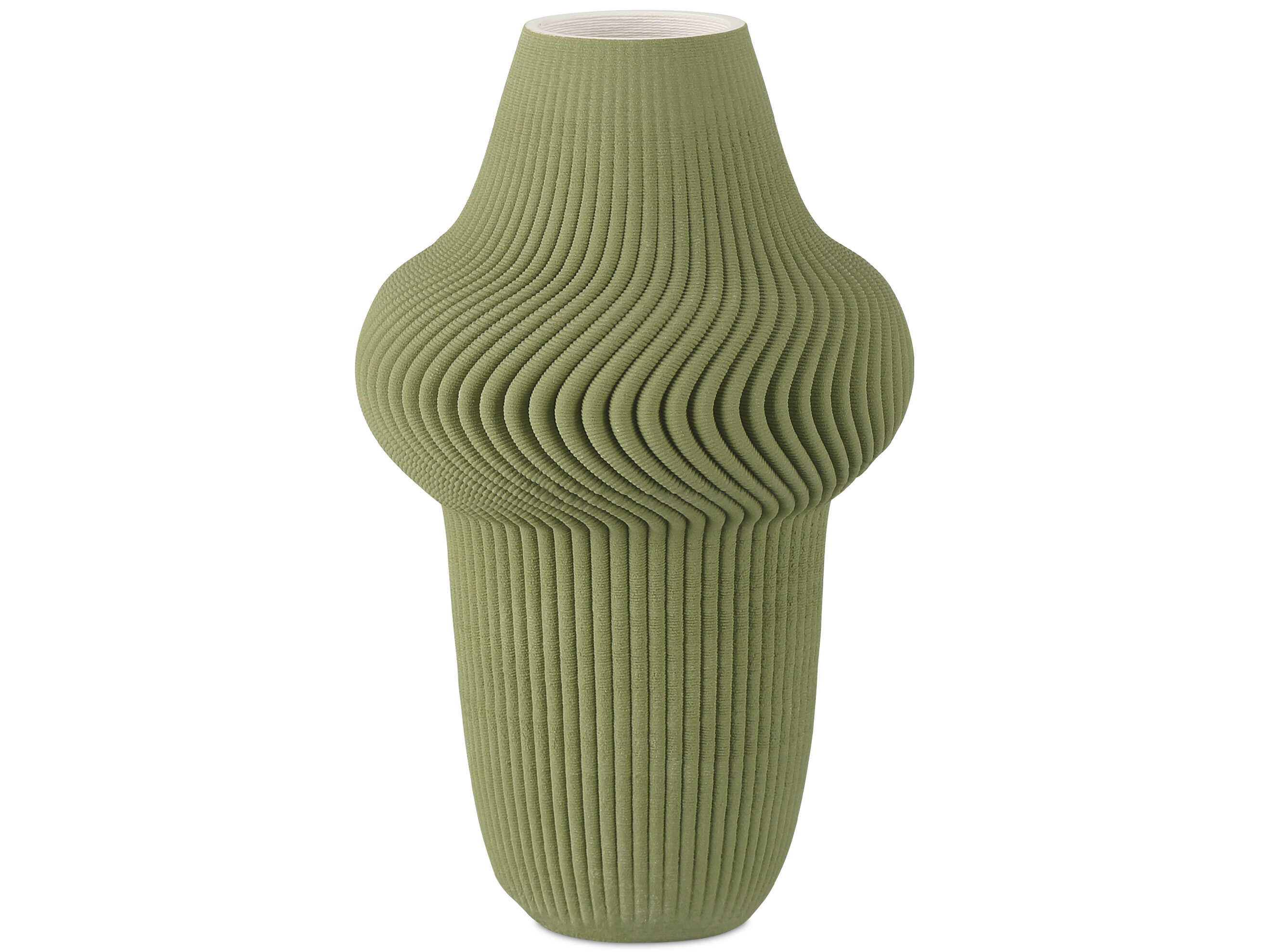 Currey & Company Green Plisse Vase