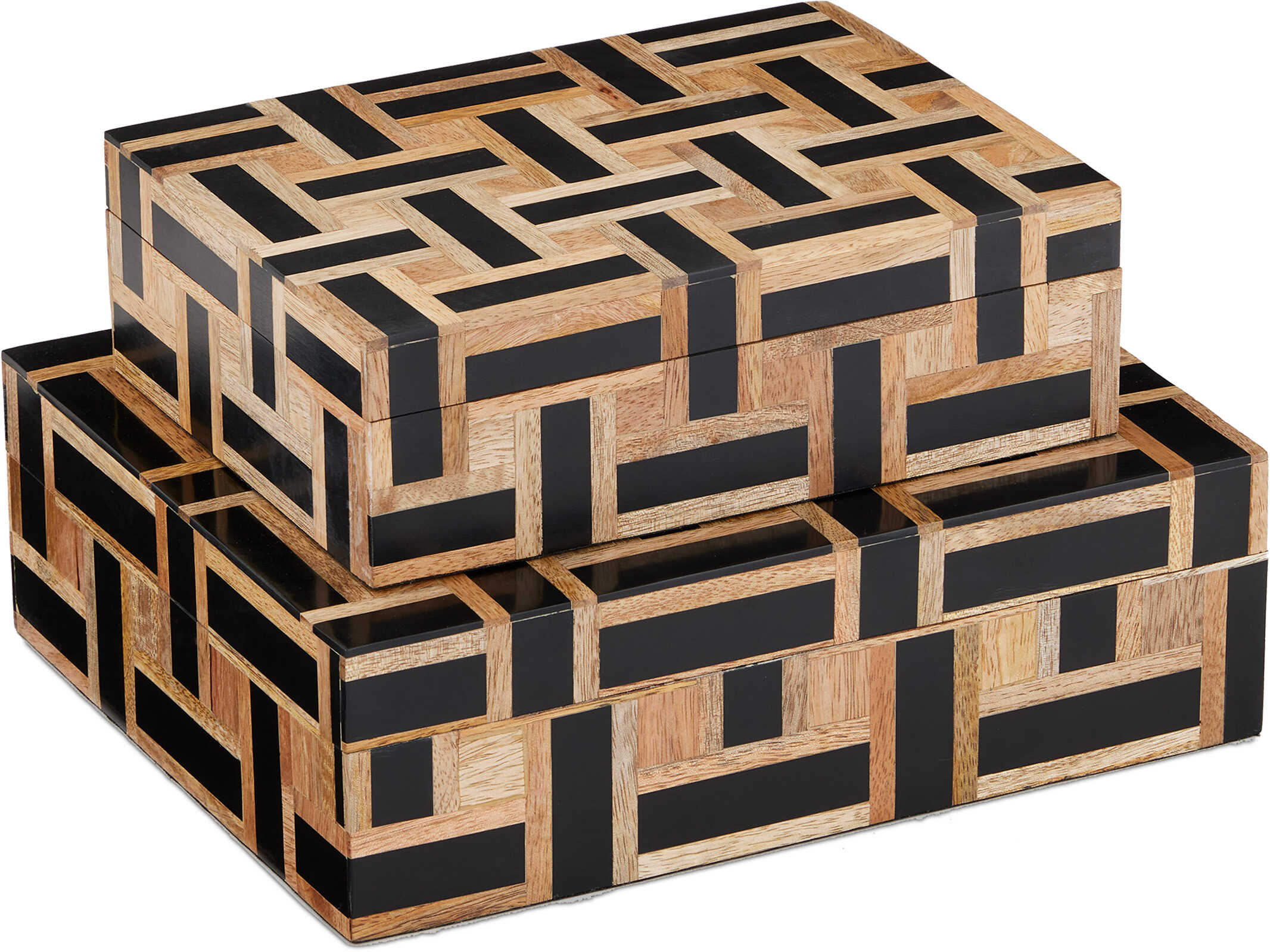 Currey & Company Aarna Black Box Set of 2