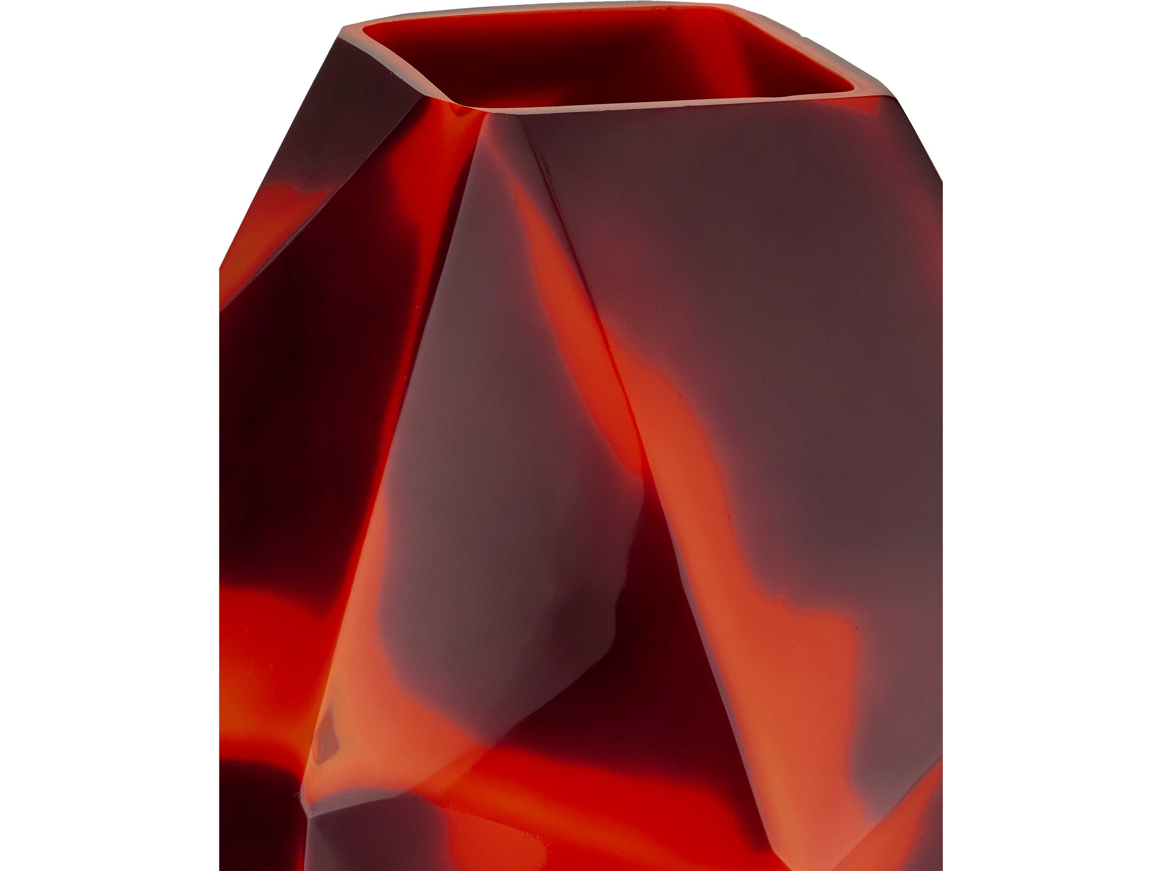 Currey & Company Akako Black Orange Vase