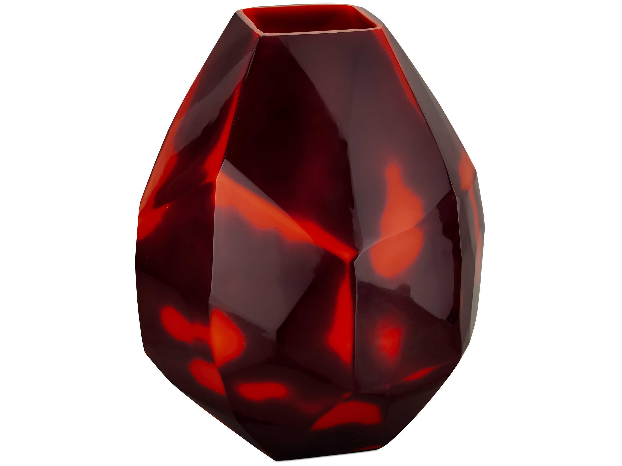 Currey & Company Akako Black Orange Vase