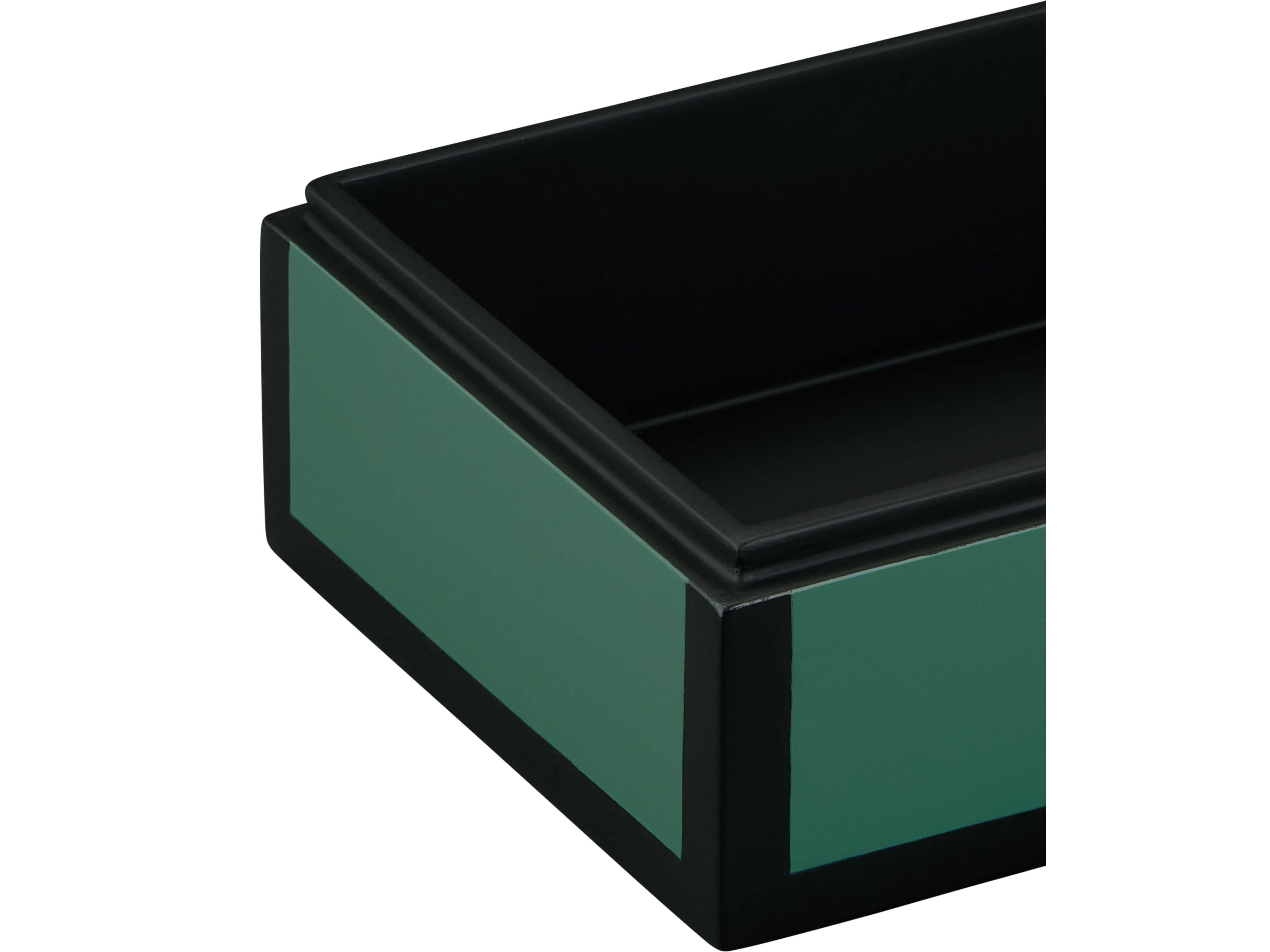 Currey & Company Green Lacquer Box Set of 2
