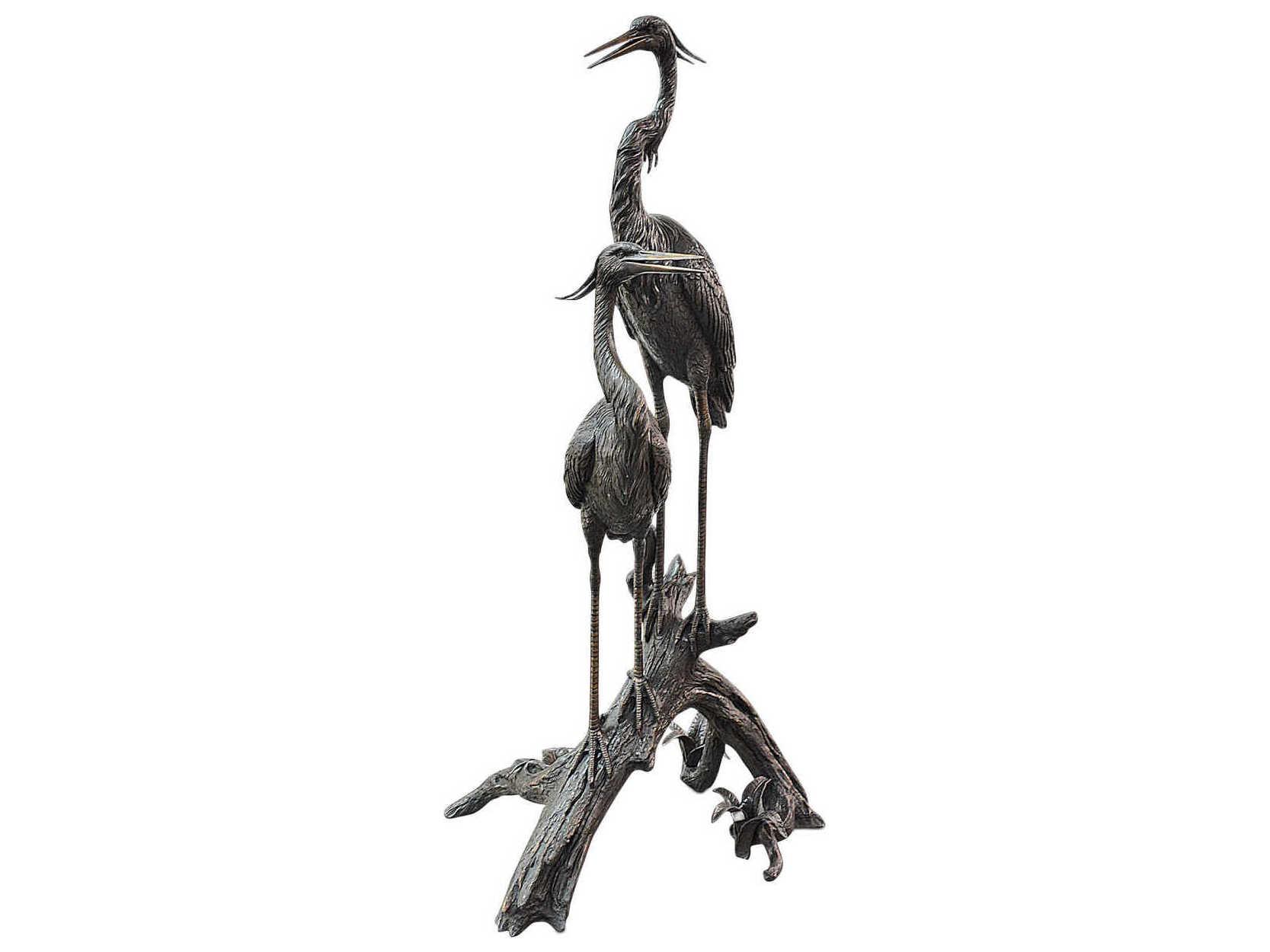 Currey & Company Herons on Branch Sculpture