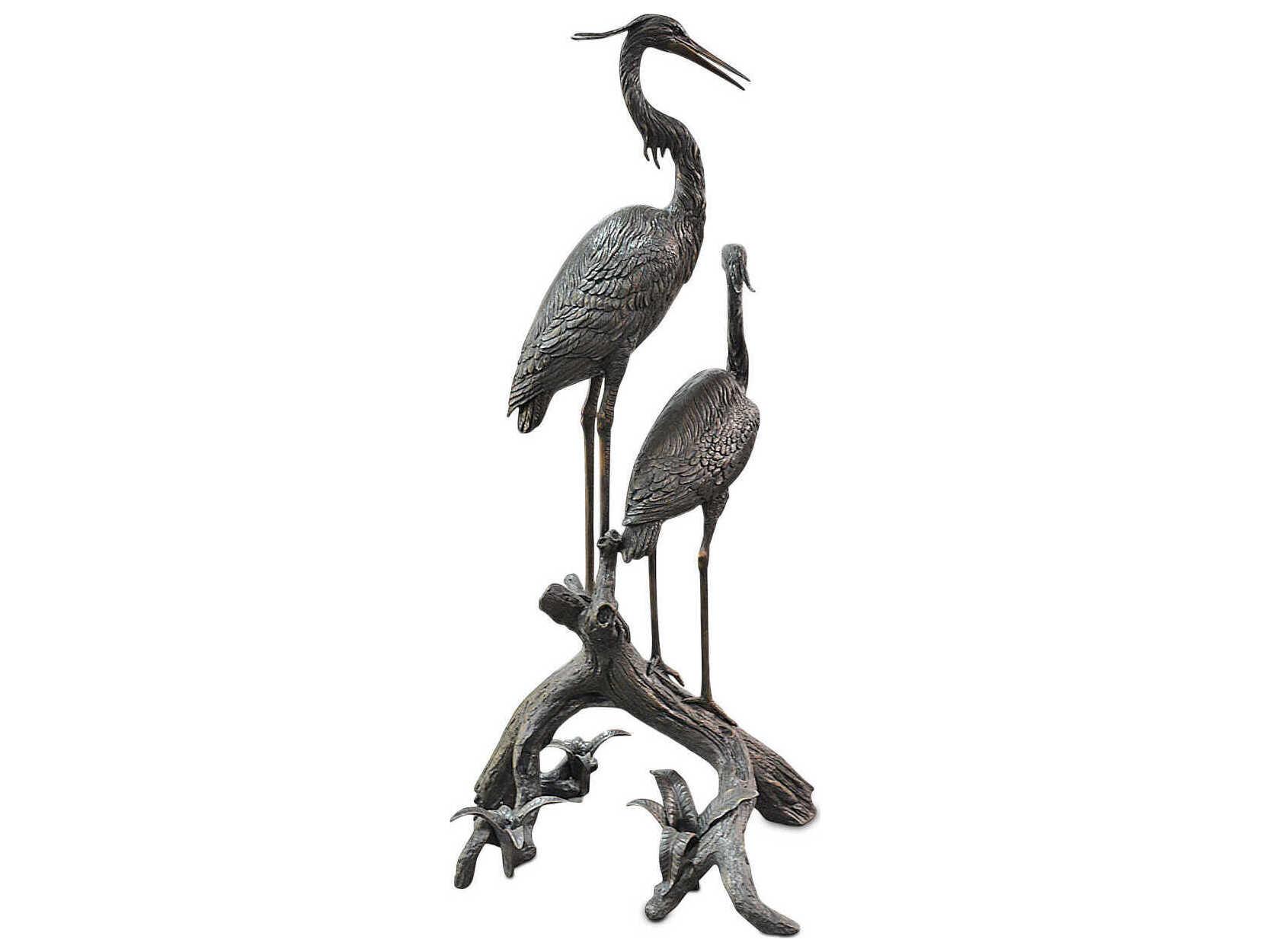 Currey & Company Herons on Branch Sculpture