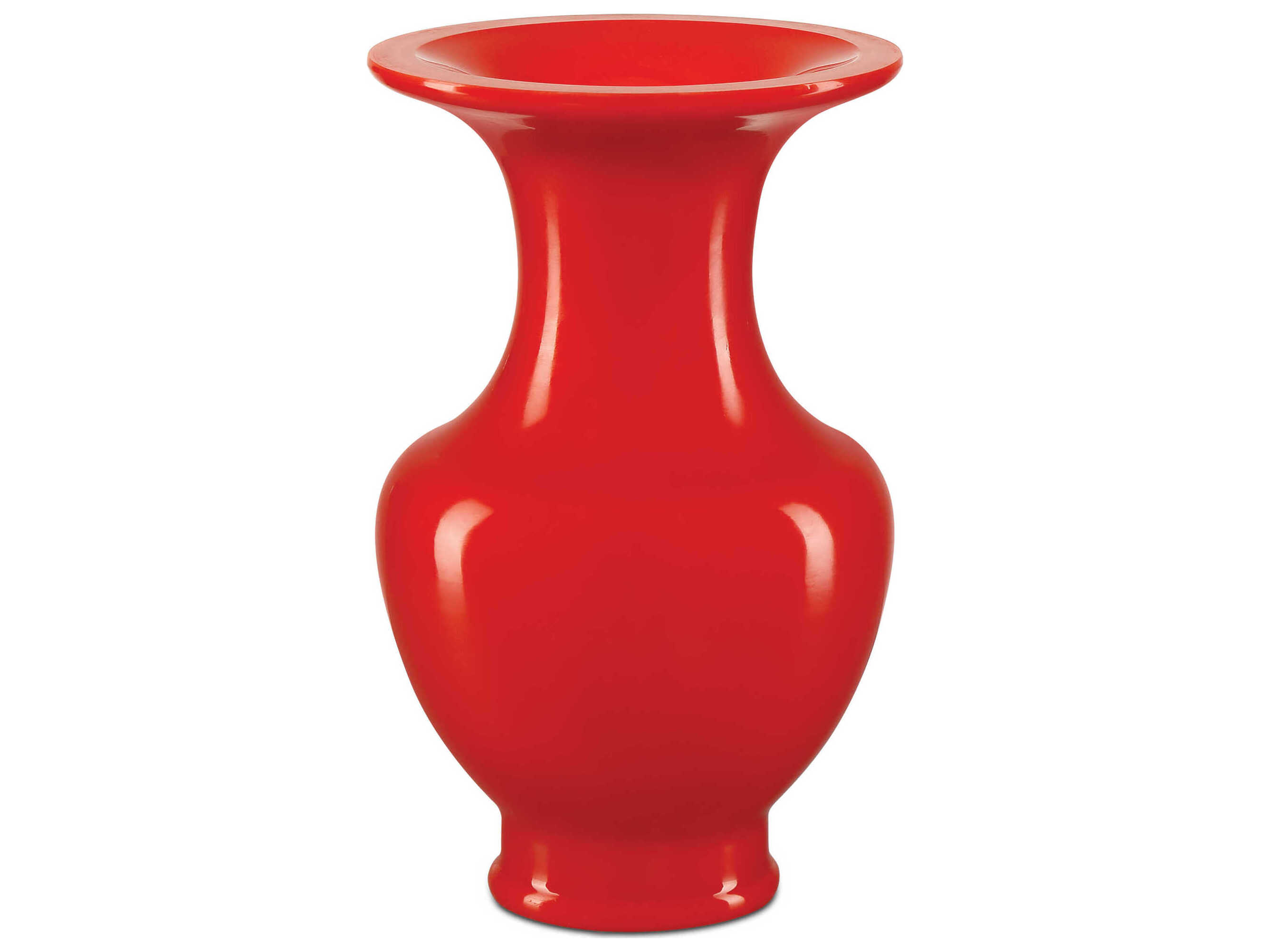 Currey & Company Bittersweet Coral Orange Peking Vase