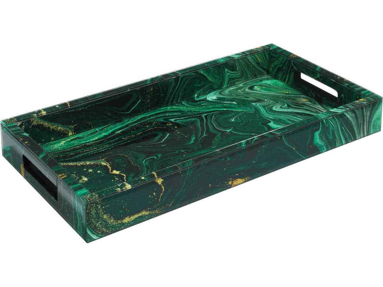 Currey & Company Interstellar Green Tray