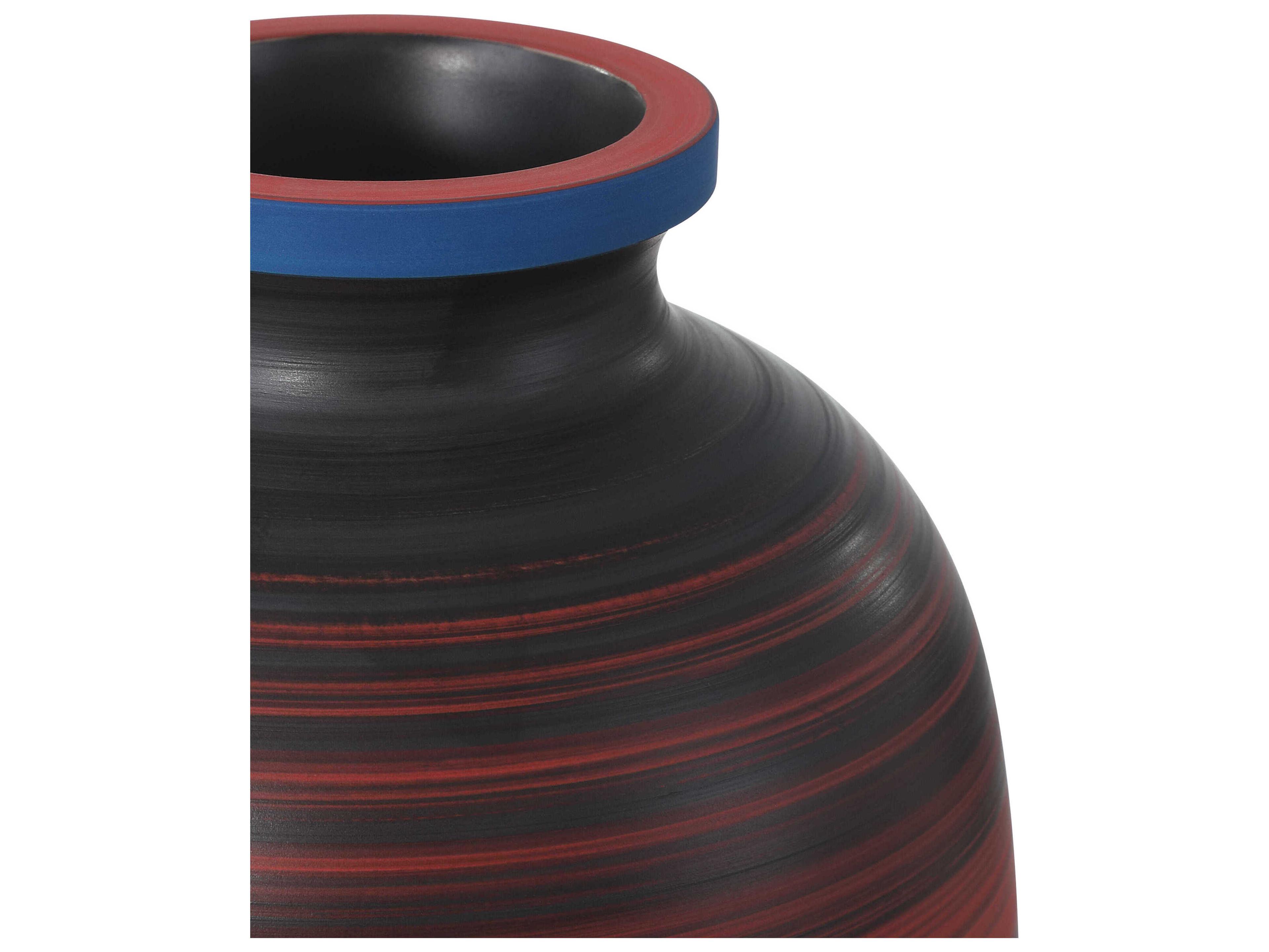 Currey & Company Happy 80's Satin Red Vase (Set of 3)