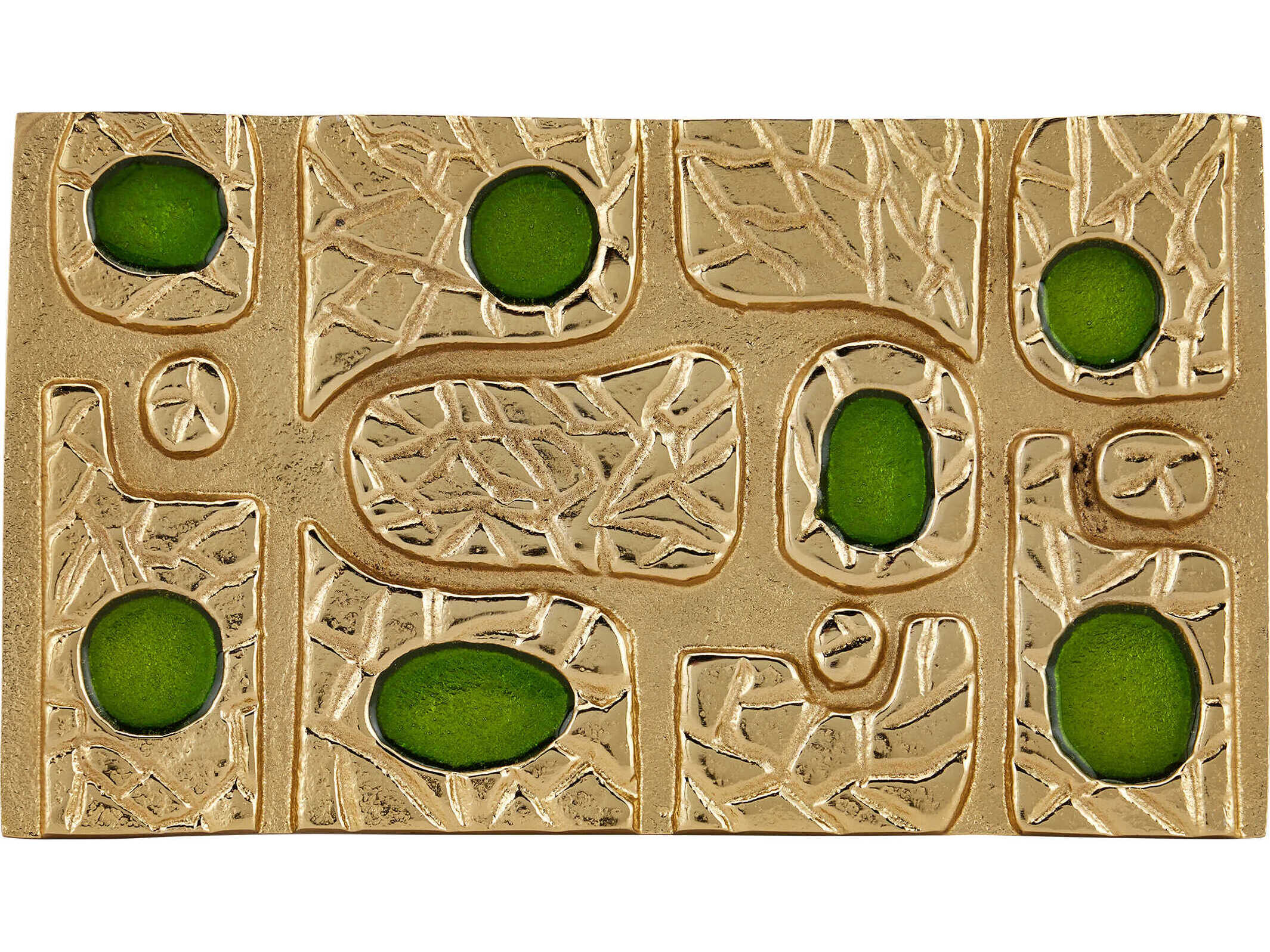 Currey & Company Beau Monde Gold Green Box