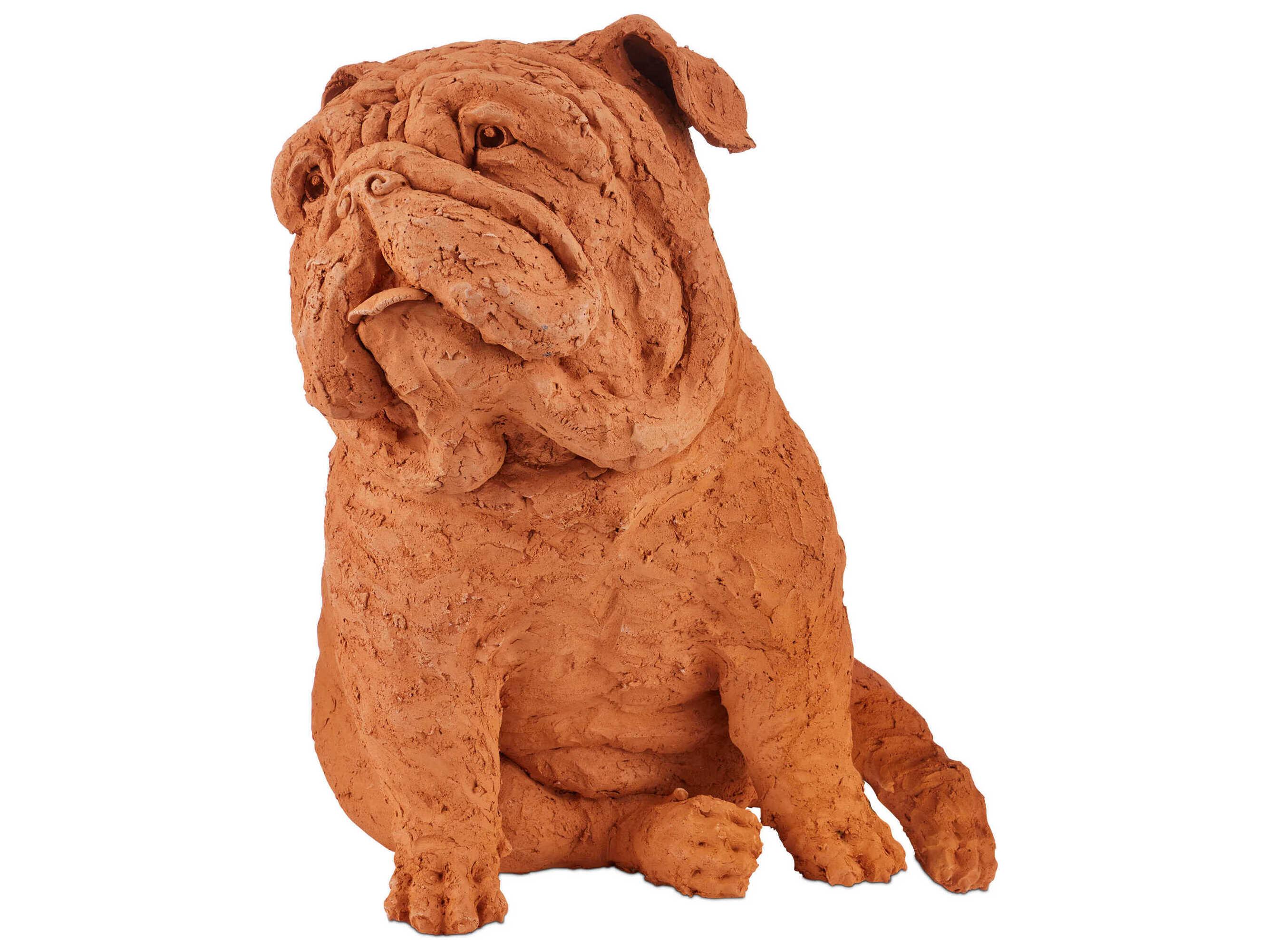 Currey & Company Leonard Churchill the Bulldog Sculpture