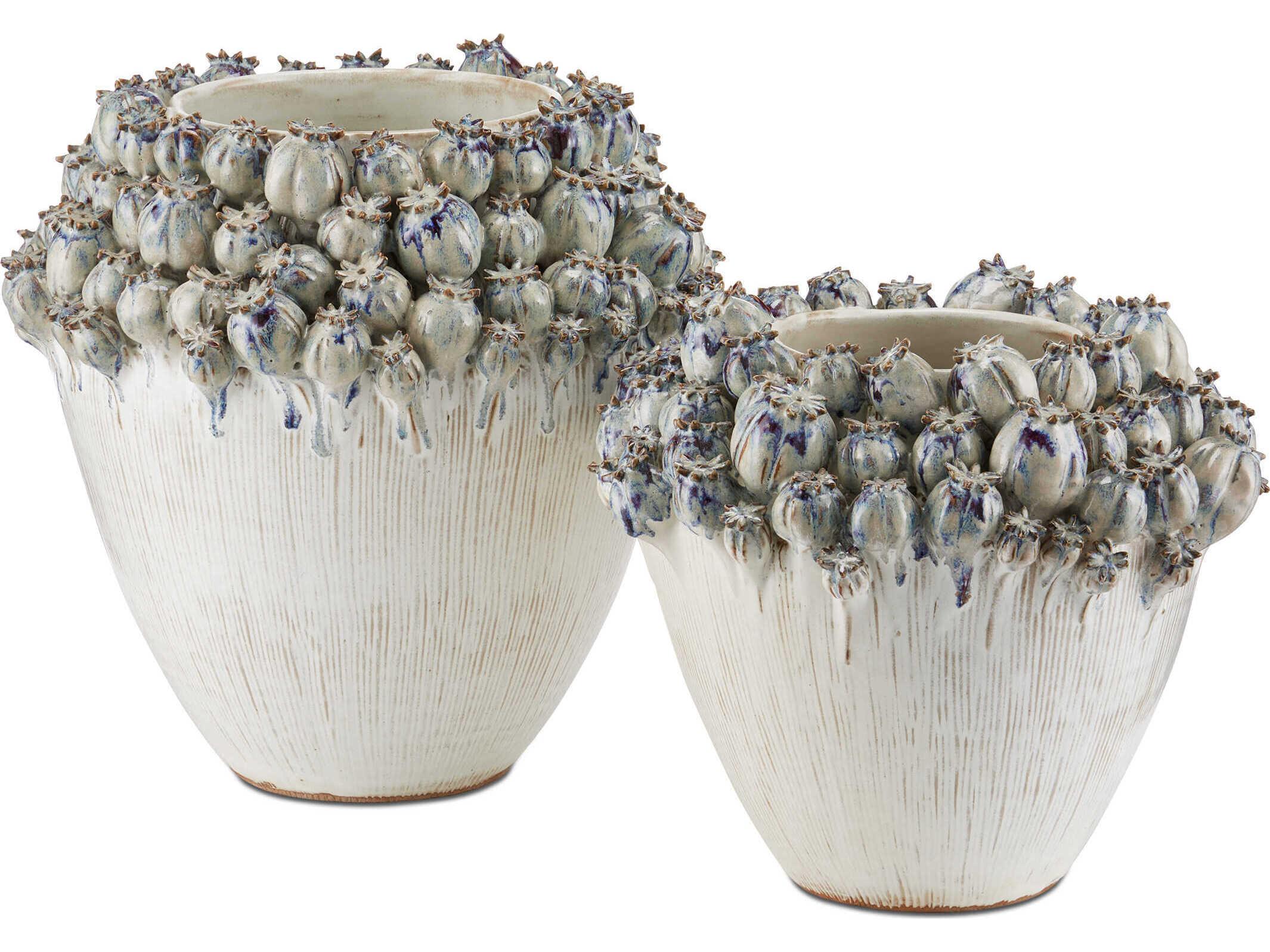 Currey & Company Poppy Pod Crown Vase