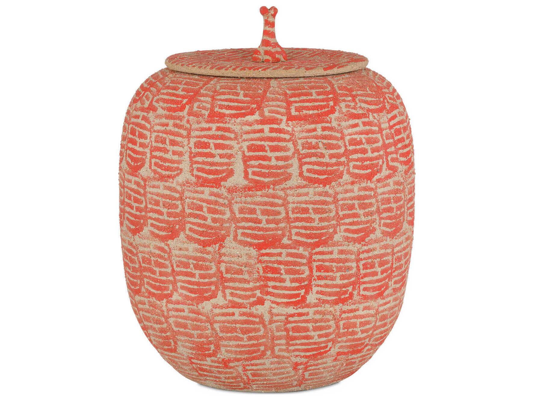 Currey & Company Happiness Red Preserve Jar