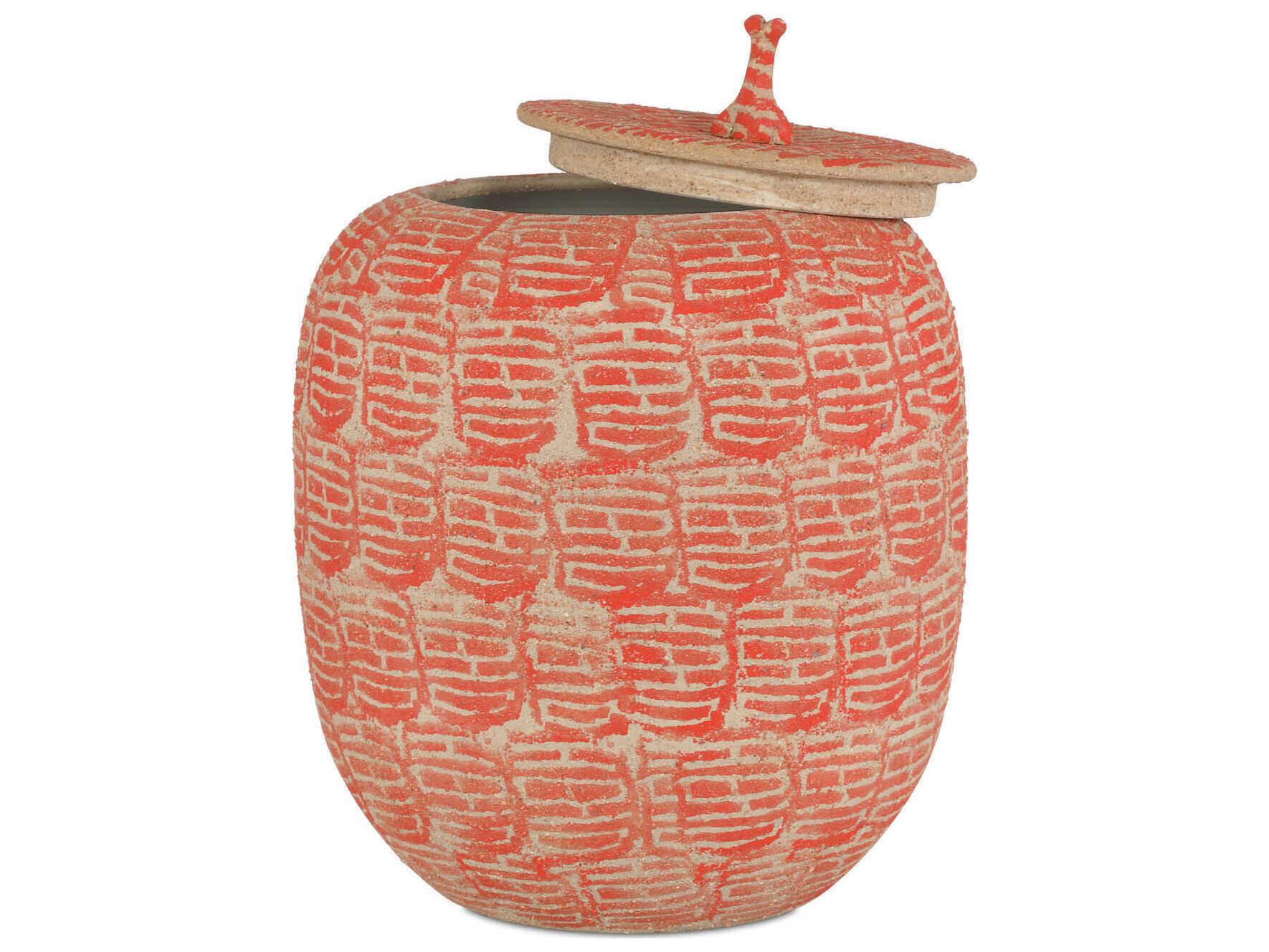 Currey & Company Happiness Red Preserve Jar