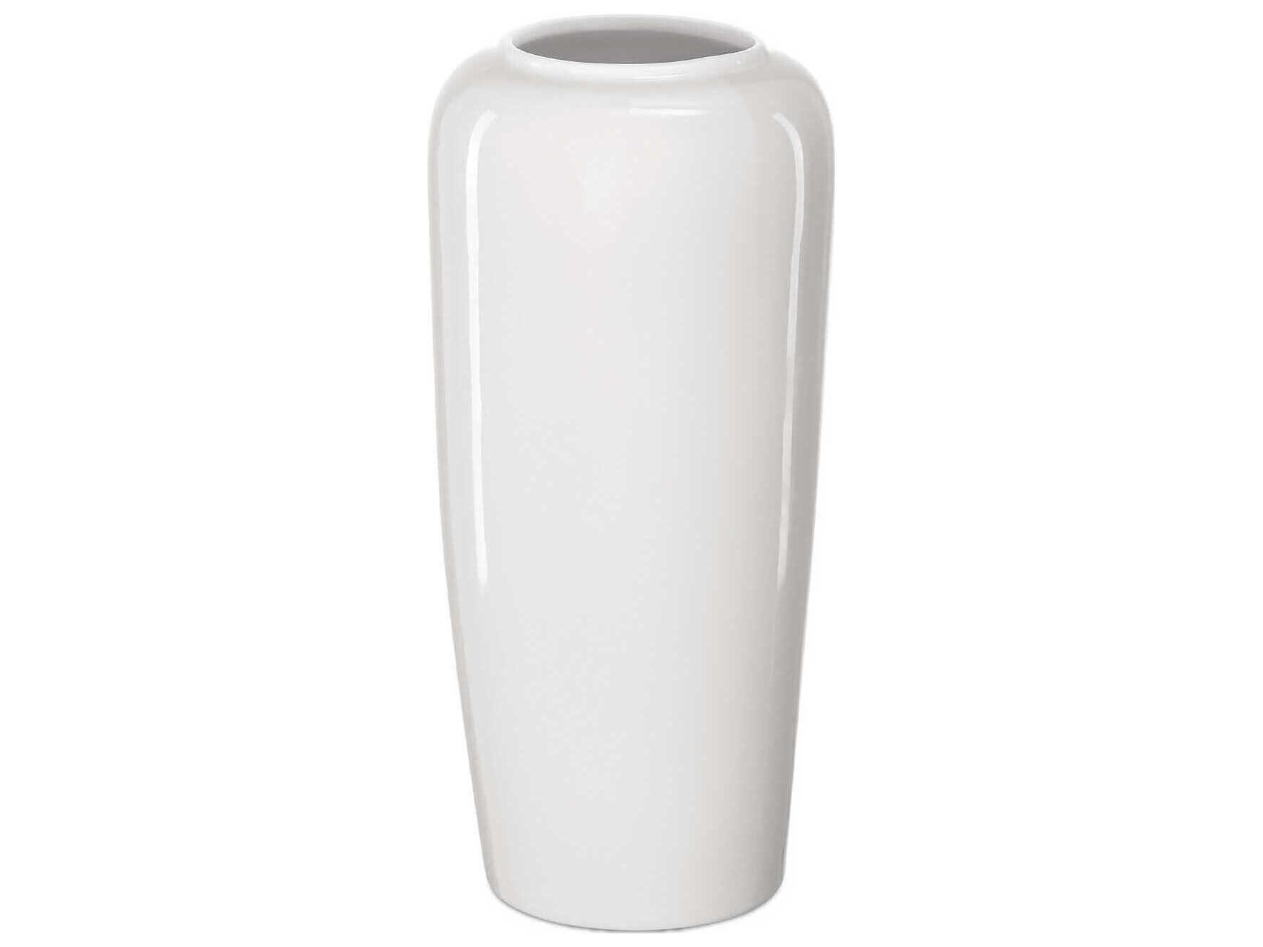 Currey & Company Flower Maria White Vase