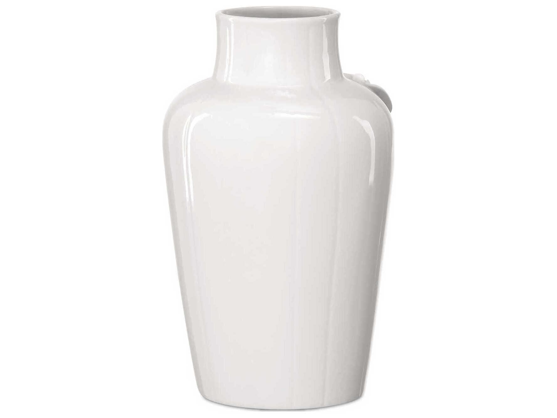 Currey & Company Flower Maria White Vase