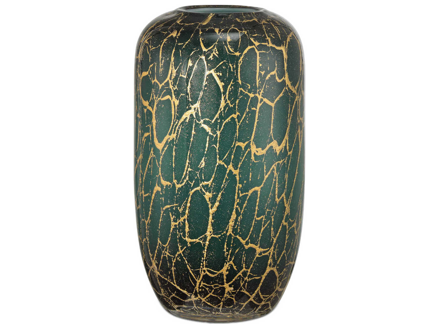 Currey & Company Vitry Green Gold Vase