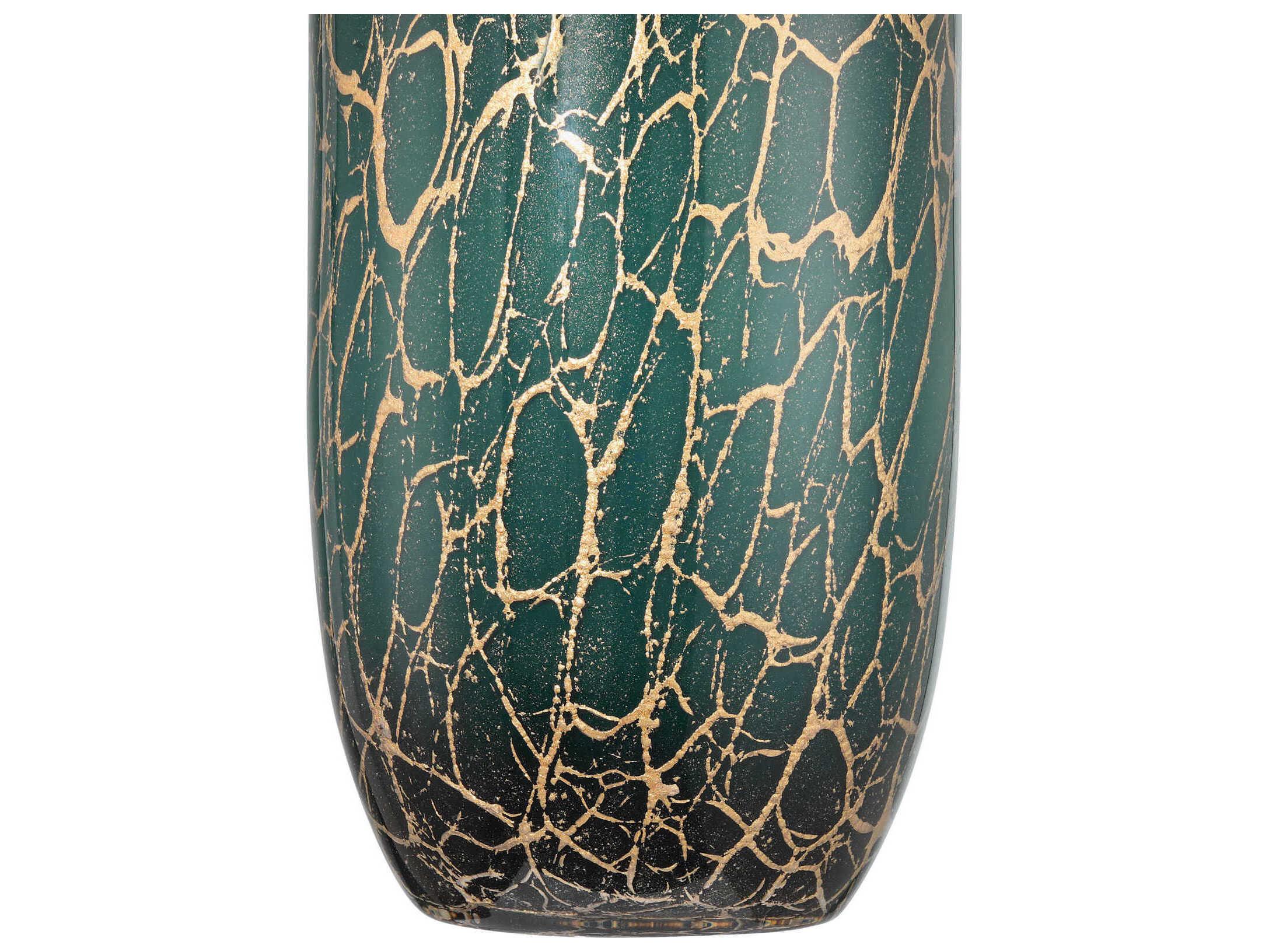 Currey & Company Vitry Green Gold Vase