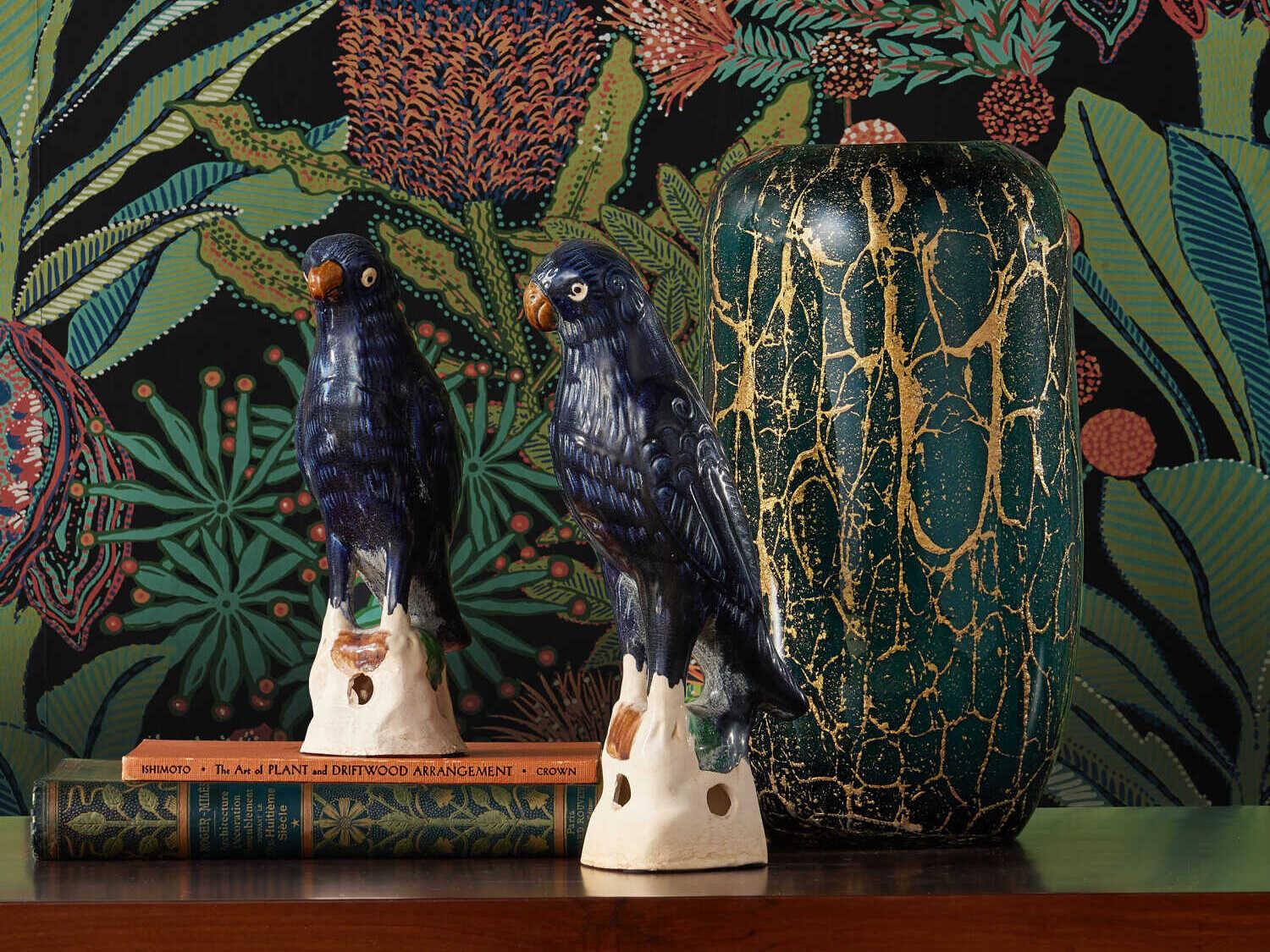 Currey & Company Vitry Green Gold Vase