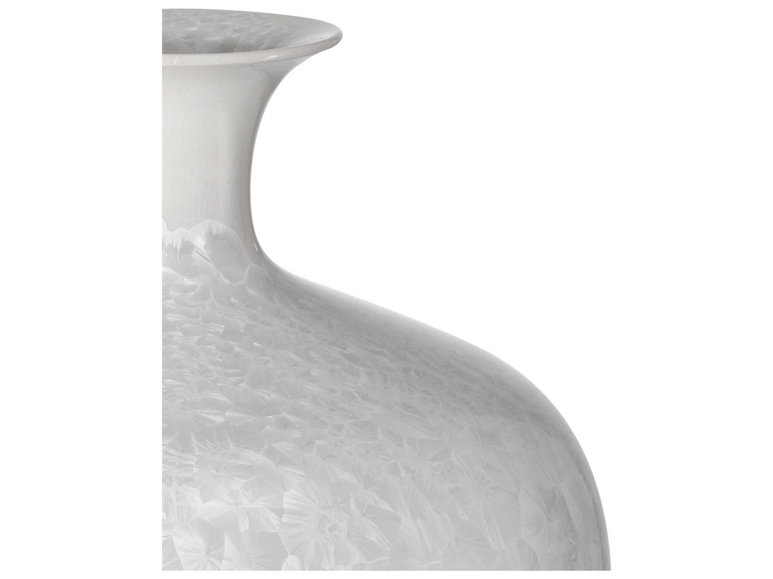 Currey & Company Crystalline White Vase