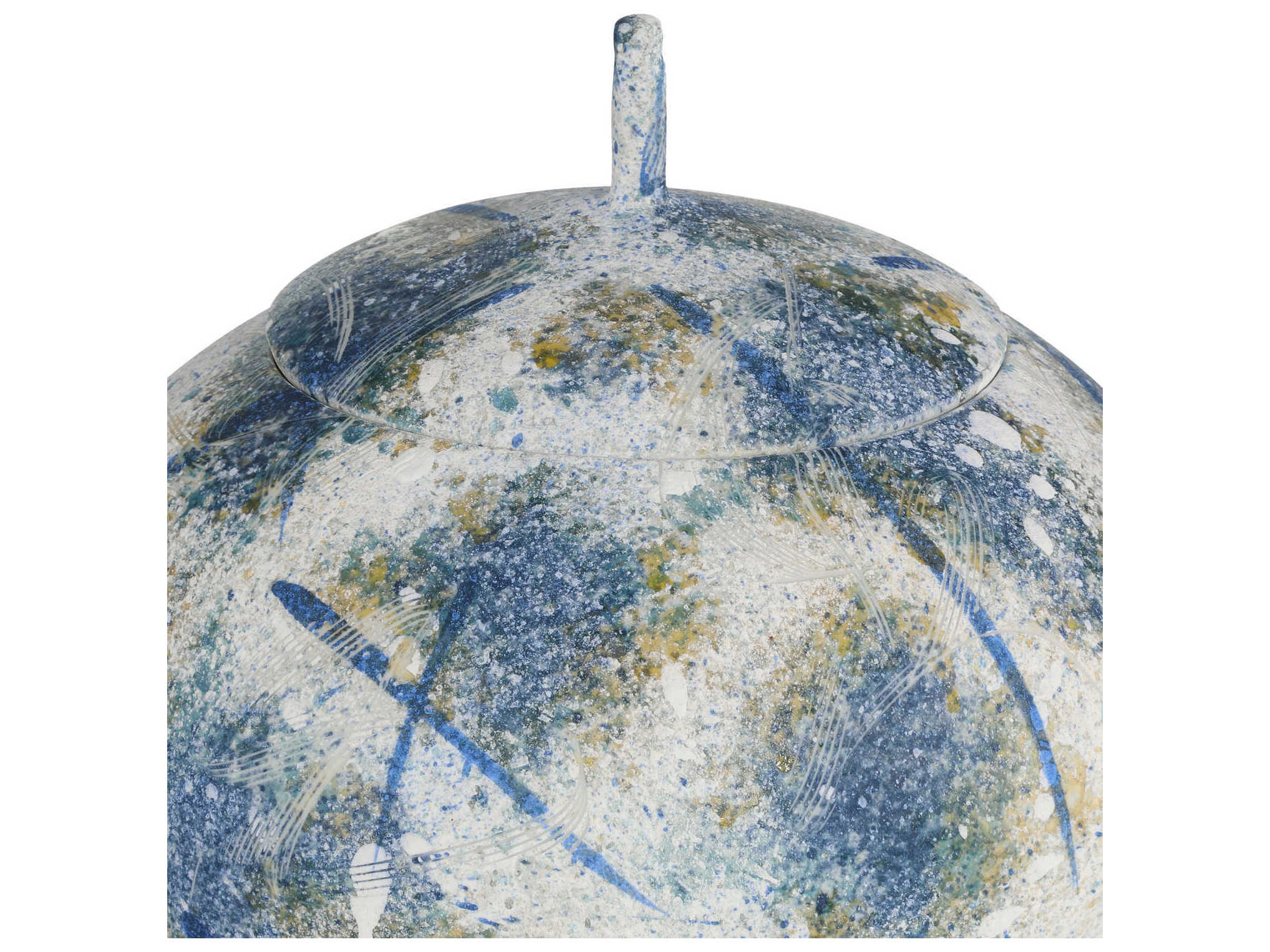 Currey & Company Jackson Blue White Vase