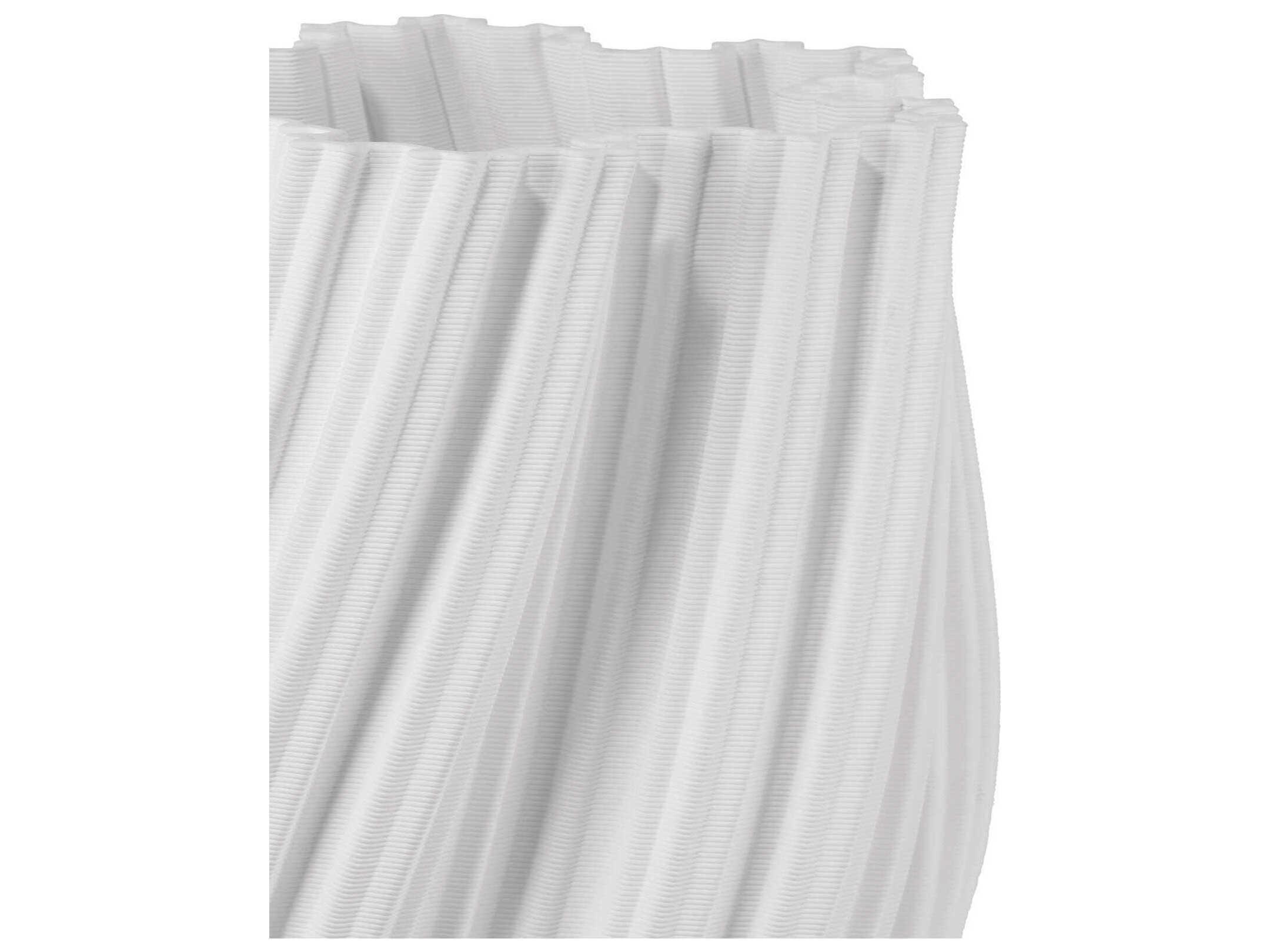 Currey & Company Whorl White Vase