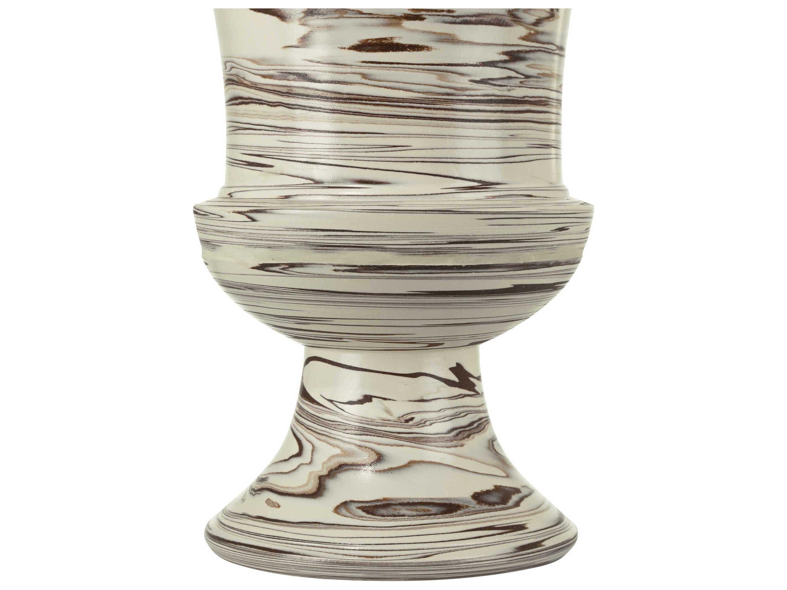 Currey & Company Jejune Beige Footed Vase