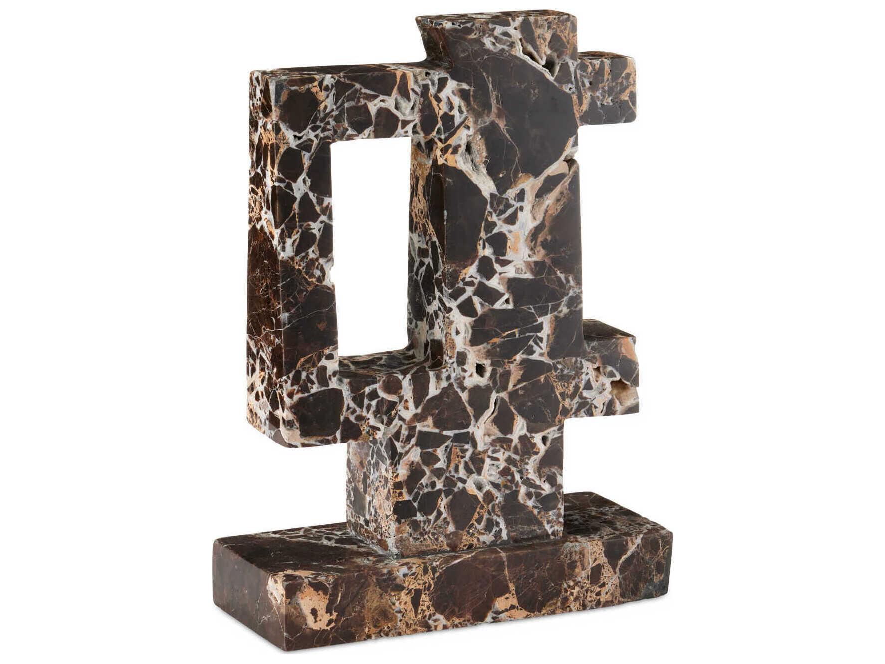 Currey & Company Blount Marble Object