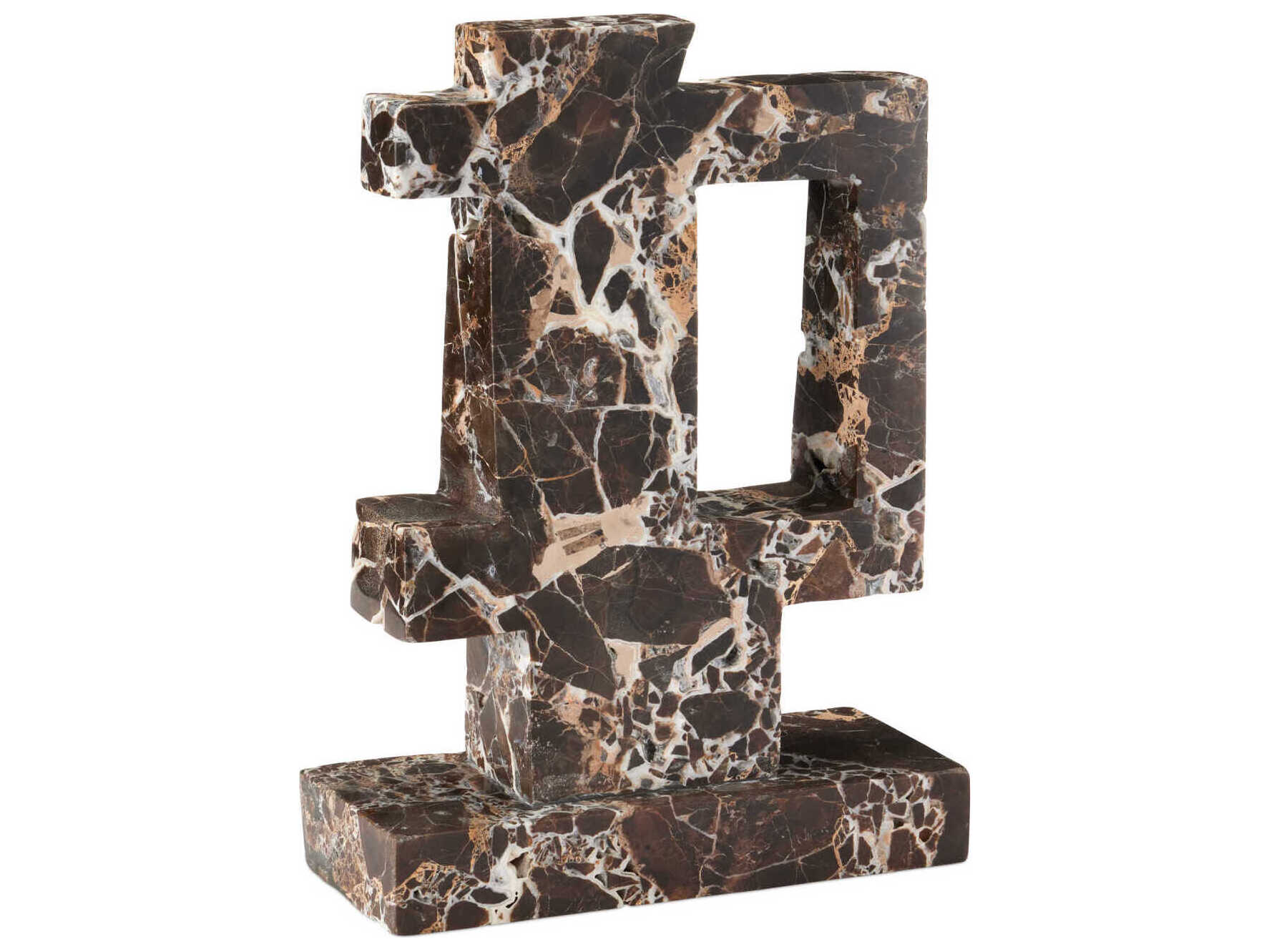 Currey & Company Blount Marble Object
