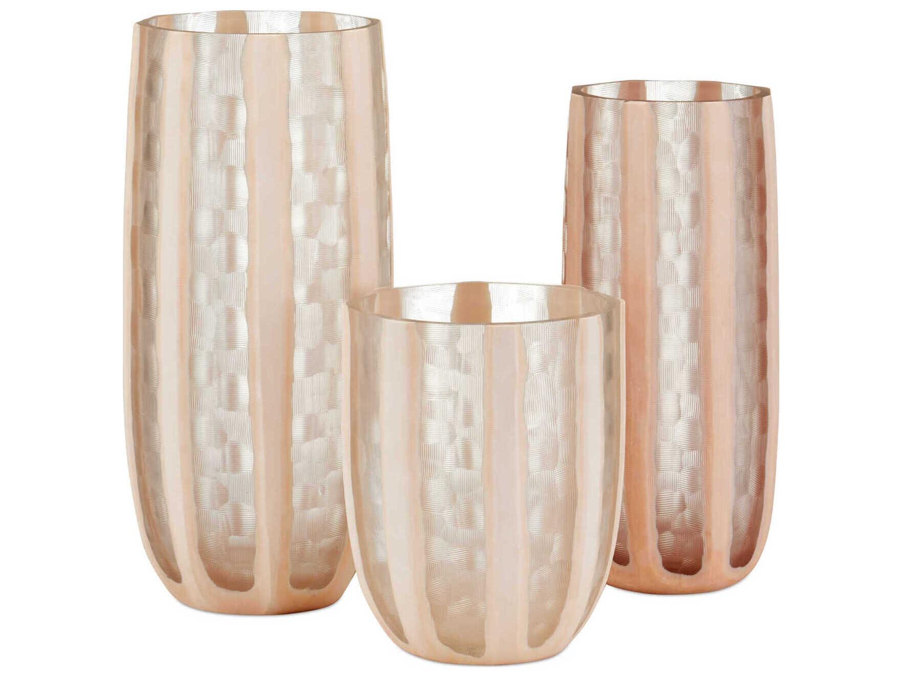 Currey & Company Merletto Glass Vase Set of 3