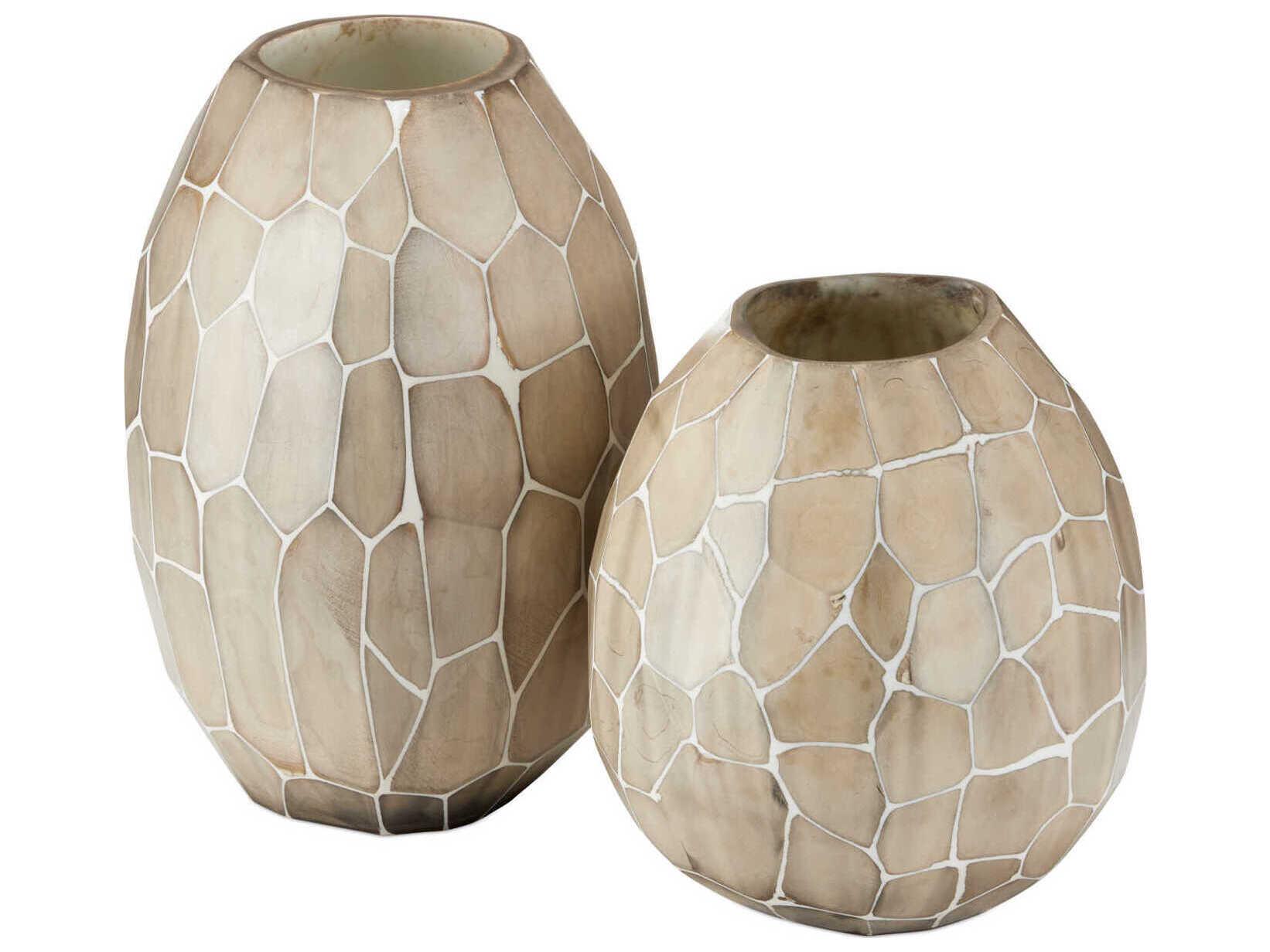 Currey & Company Runnell Glass Vase Set of 2