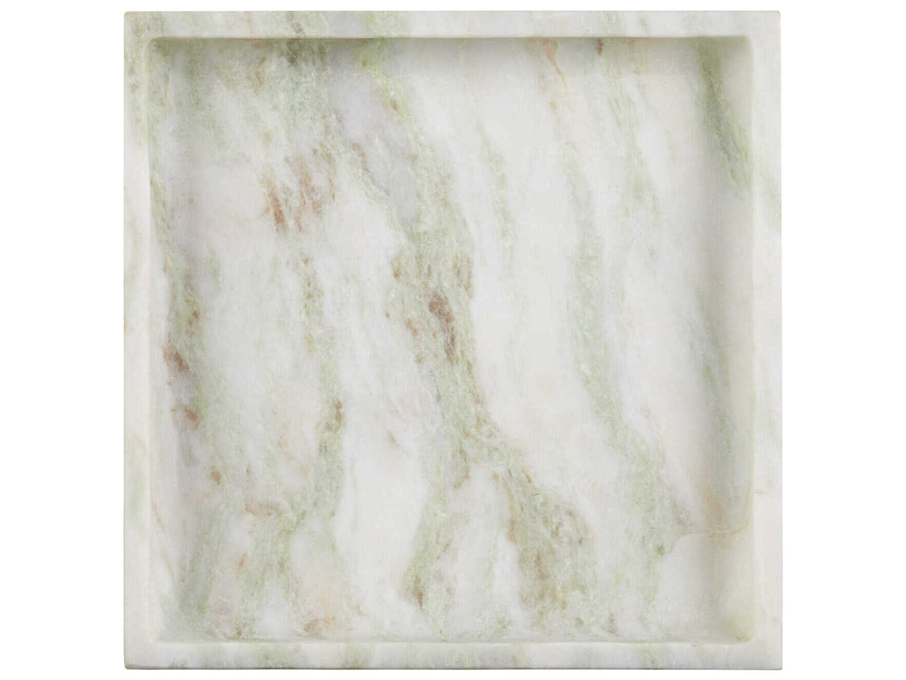 Currey & Company Bilbao Onyx Square Tray