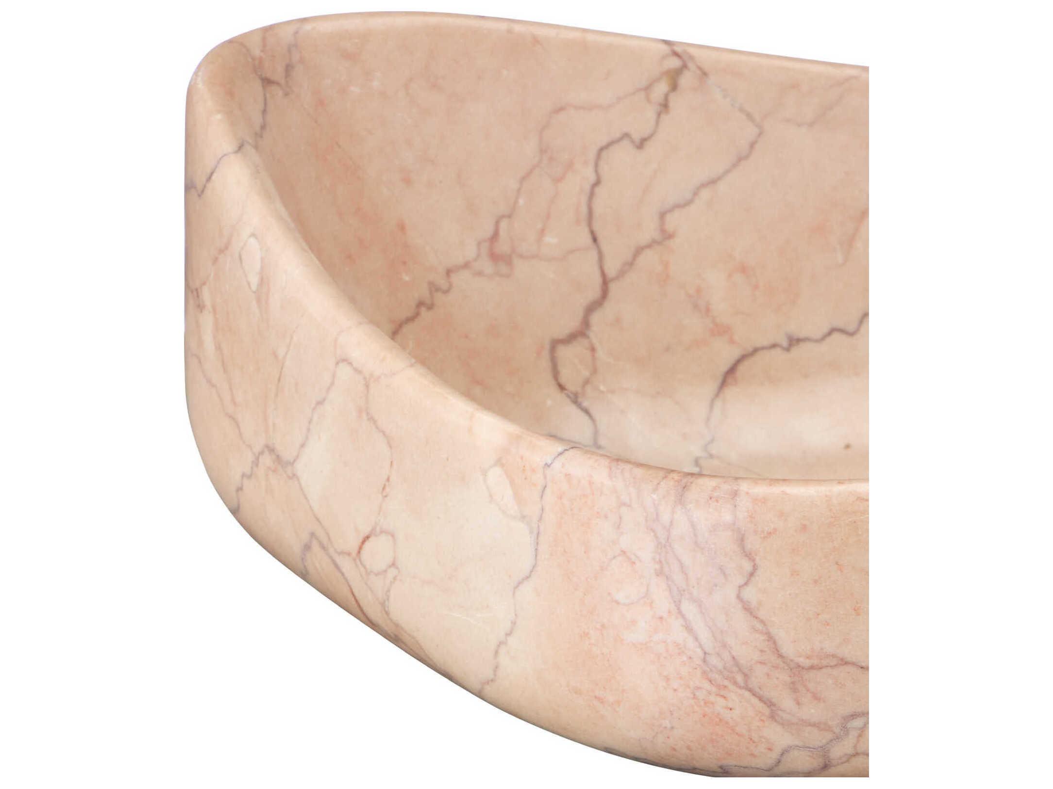 Currey & Company Deaton Rosa Marble Bowl