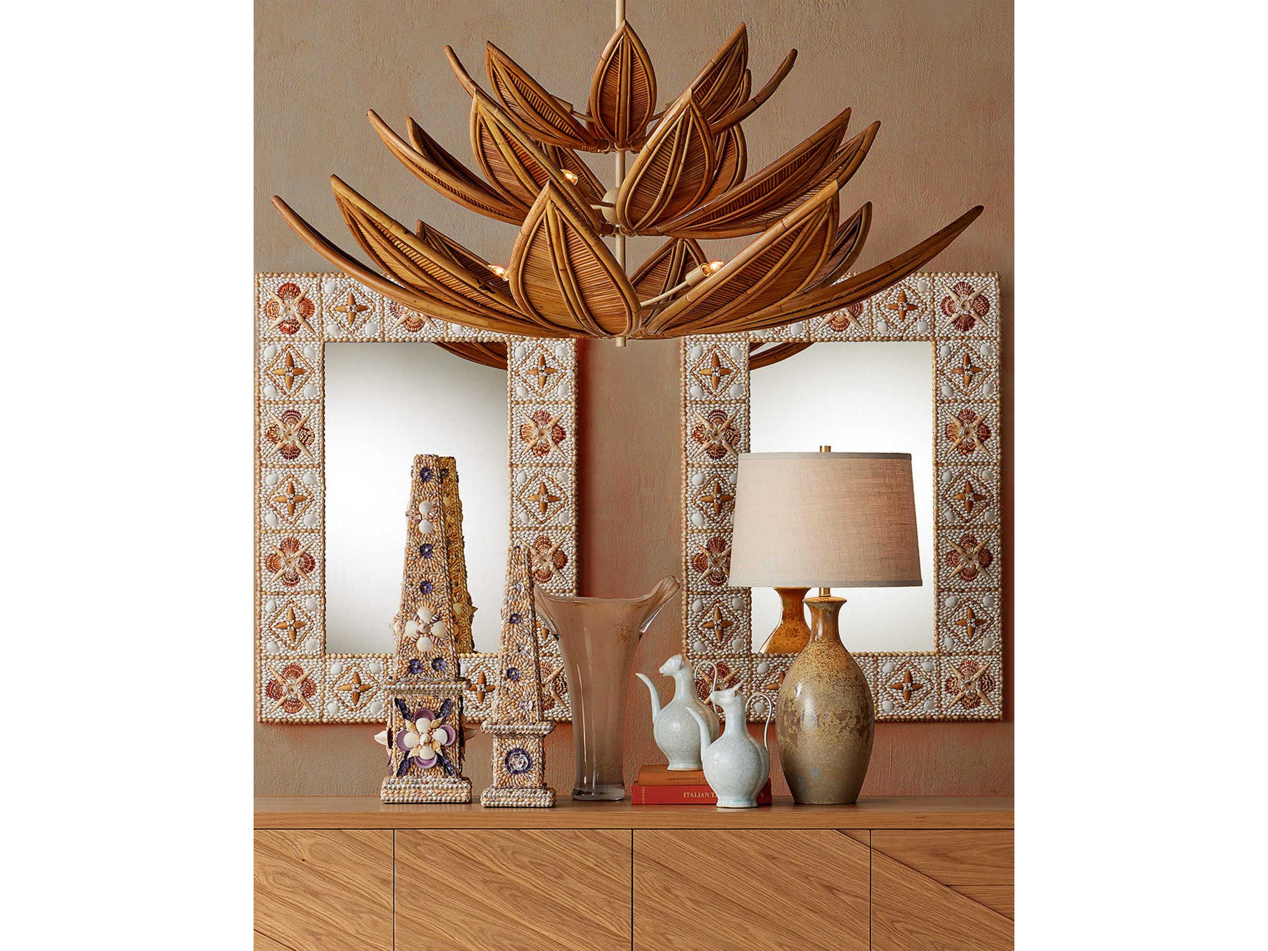 Currey & Company Coquillage Tall Obelisk