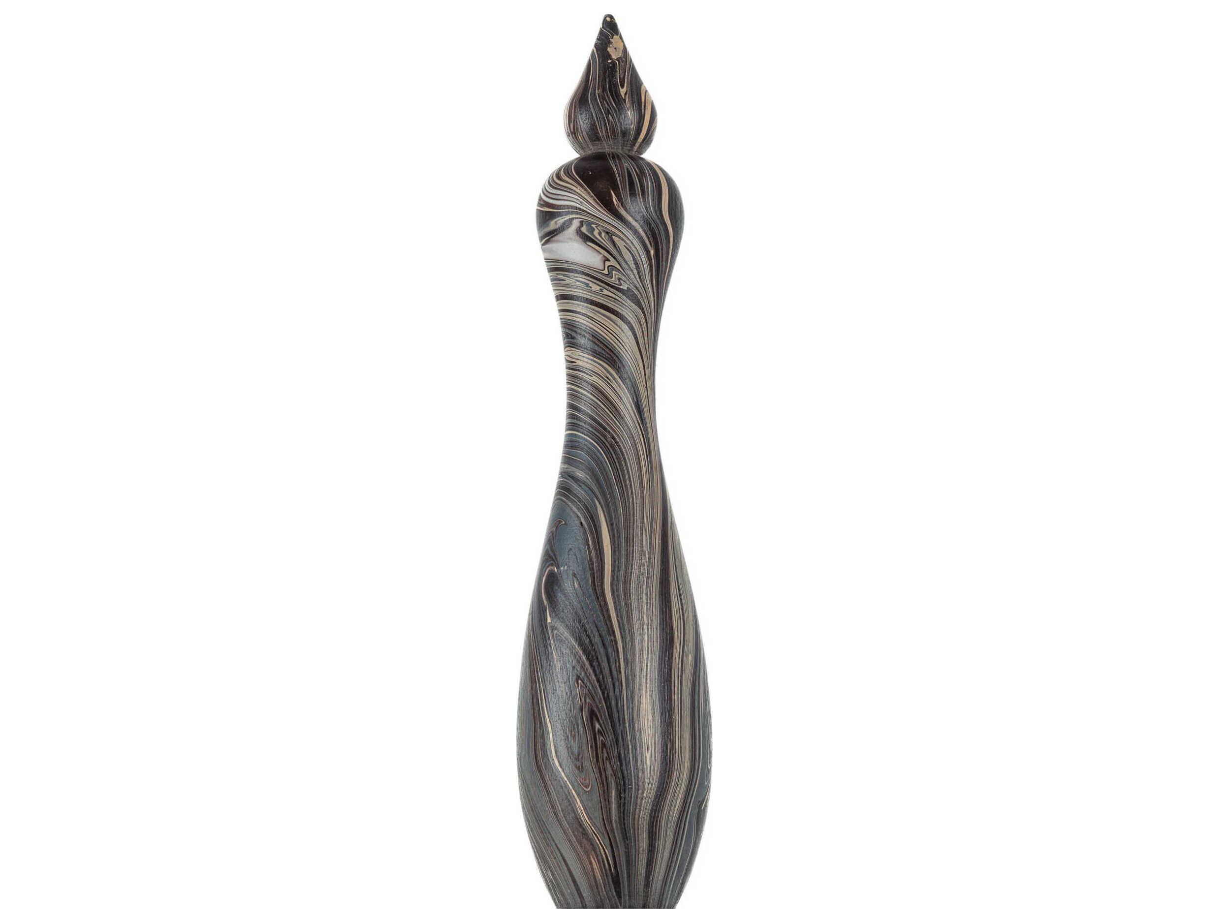 Currey & Company Marbleized Short Turret Box