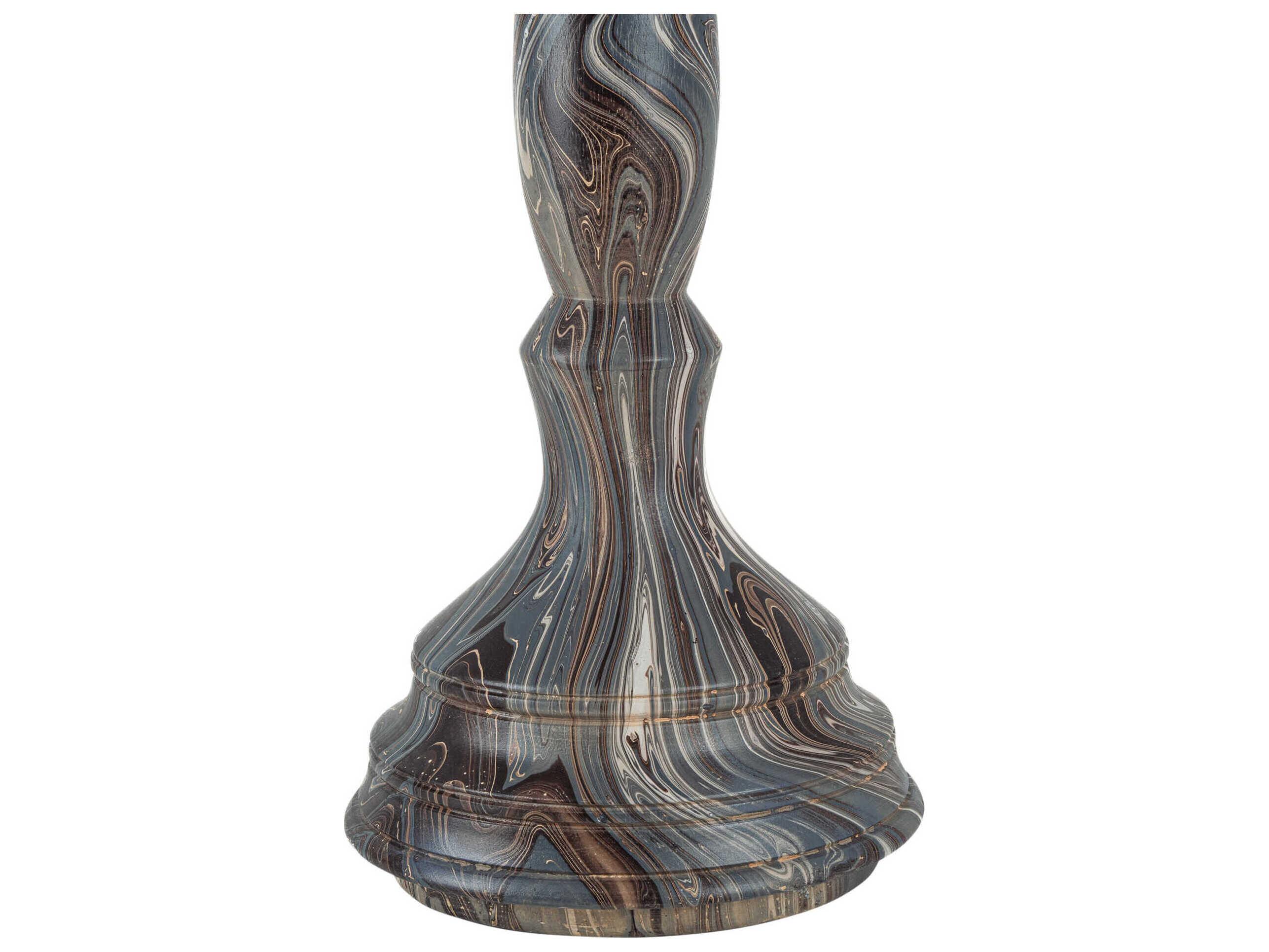 Currey & Company Marbleized Short Turret Box