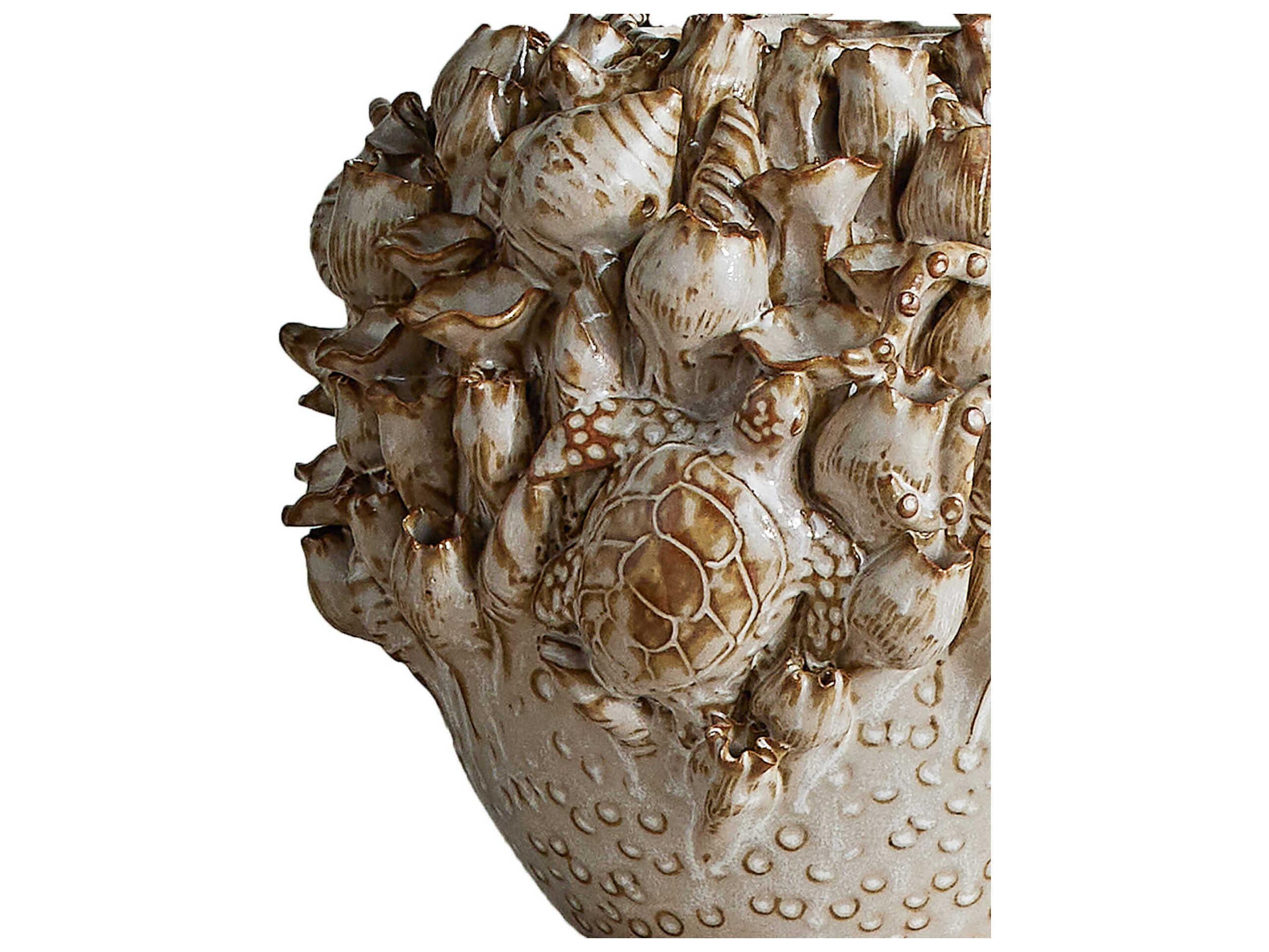 Currey & Company Tidal Milky White Vase