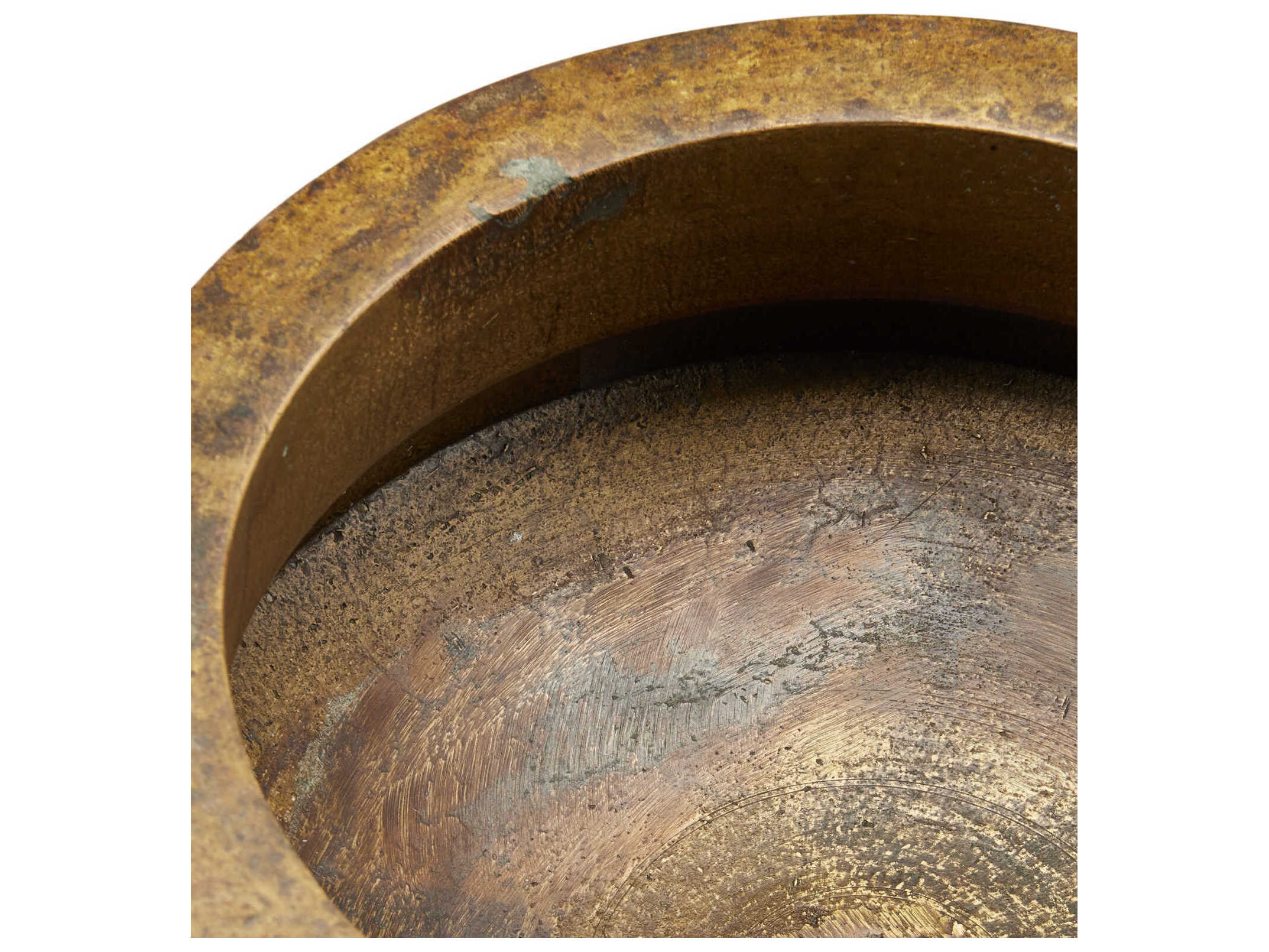 Currey & Company Tanjore Antique Brass Decorative Bowl